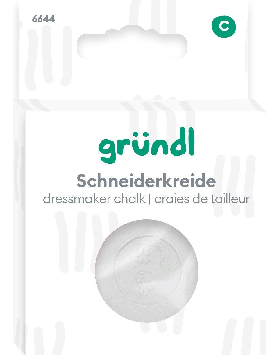 Gründl Bastelnaturmaterial Gründl Schneiderkreide weiß 1 Stück