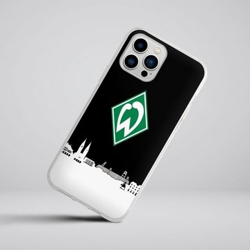 DeinDesign Handyhülle Offizielles Lizenzprodukt Skyline SV Werder Bremen WB Skyline, Apple iPhone 13 Pro Max Silikon Hülle Bumper Case Handy Schutzhülle