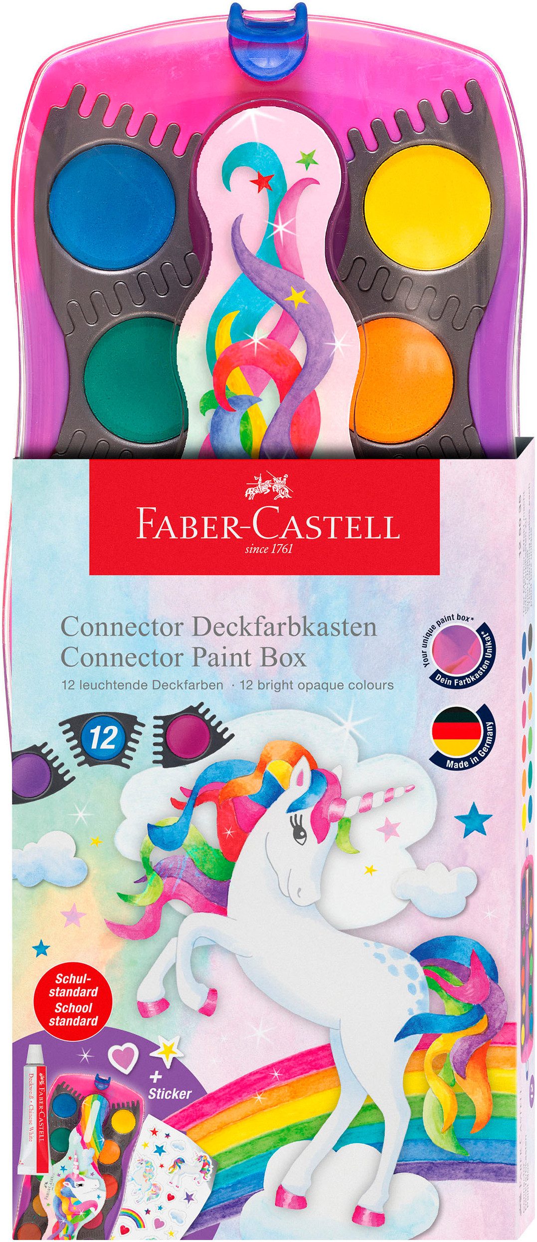 Faber-Castell Farbkasten Connector Deckfarbkasten