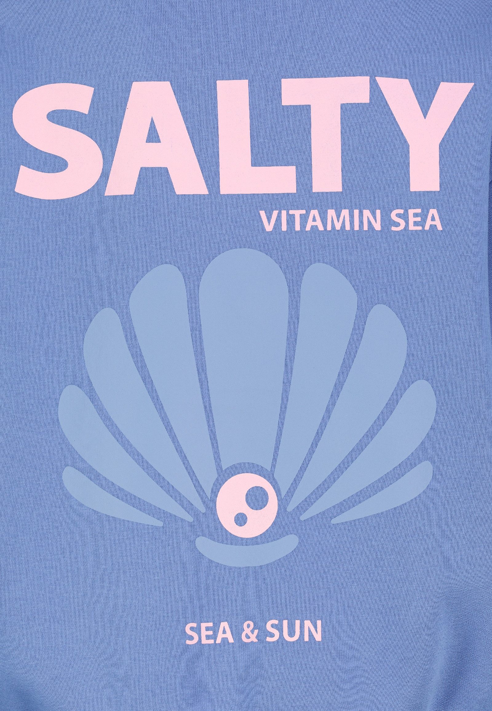 SUBLEVEL Hoodie Mit Dropped Shoulder und Design Print Salty Dream Beach