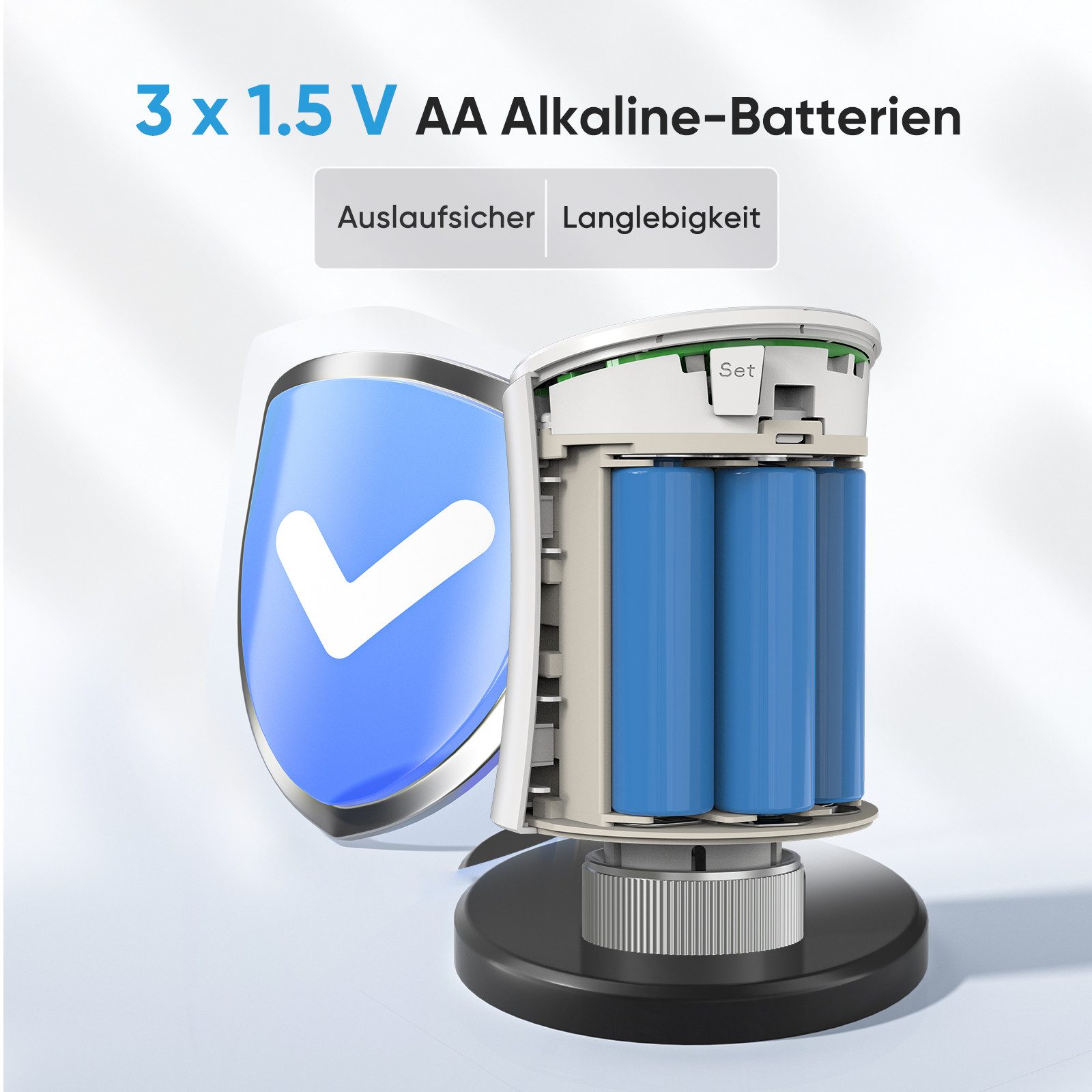 Salcar Heizkörperthermostat Smart WiFi Heizkörperthermostat Thermostat Heizung – Bild 5 von 5