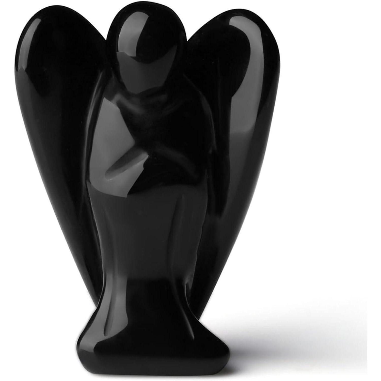 LuxusKollektion Engelfigur Engel Figur Obsidian Kristall Schutzengel Heilung Statue Reiki (1 St)