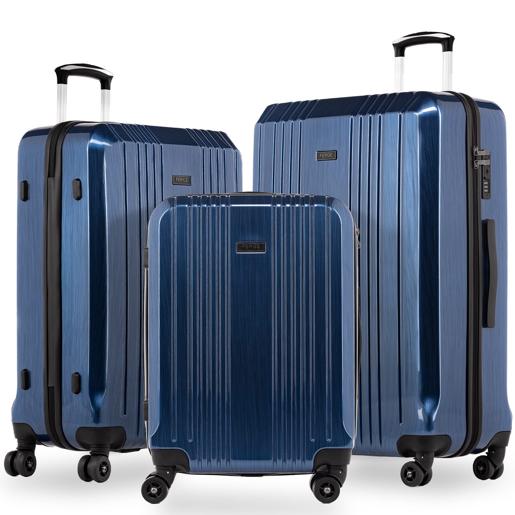 Kofferset Hartschale 3 teilig Koffer Set CANNES TSA-Schoß