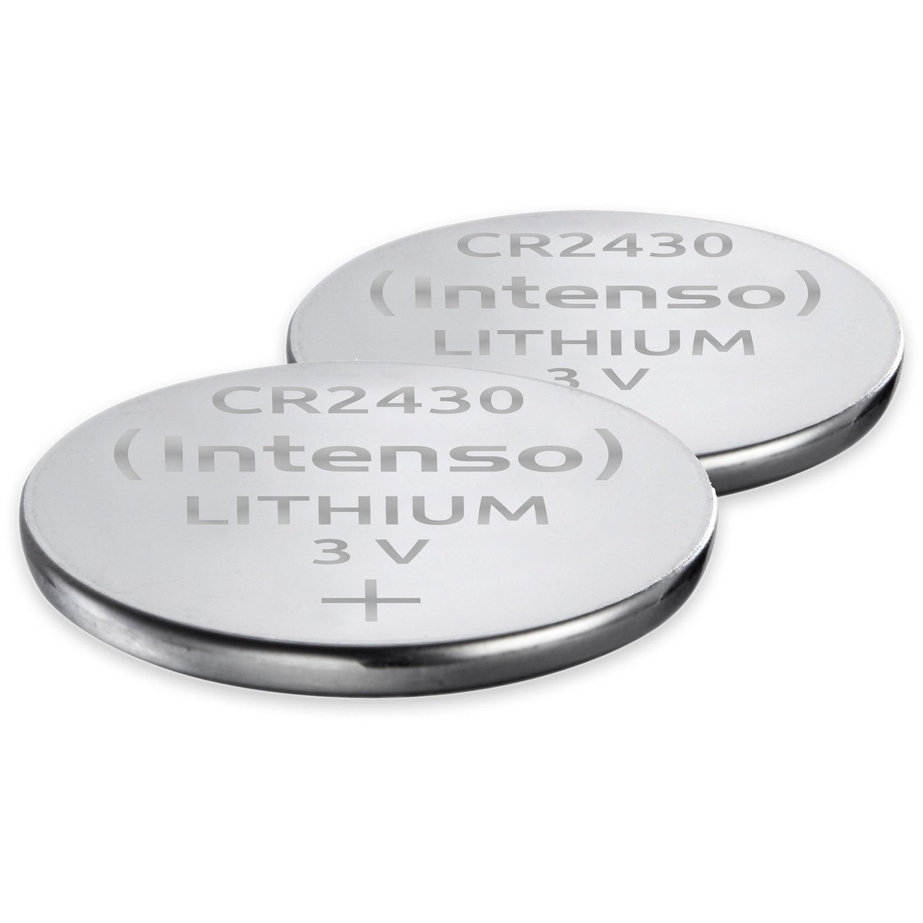 Intenso INTENSO Lithium-Knopfzelle CR2430, 2 Stück Knopfzelle