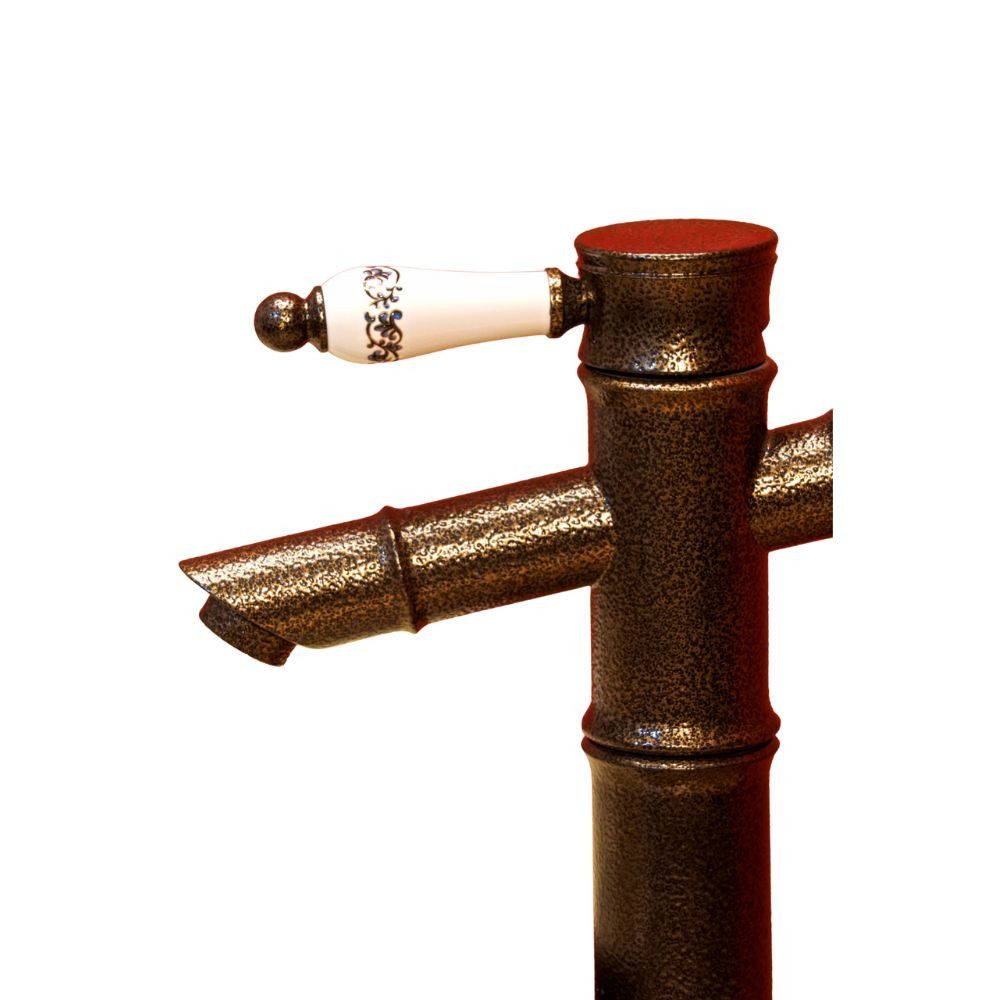 Kinaree Badarmatur Retro Wasserhahn HUE Messing, Keramik