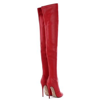 Giaro Giaro Belinda Rot Stiefel Overknee Überkniestiefel Lederstiefel Overkneestiefel Vegan