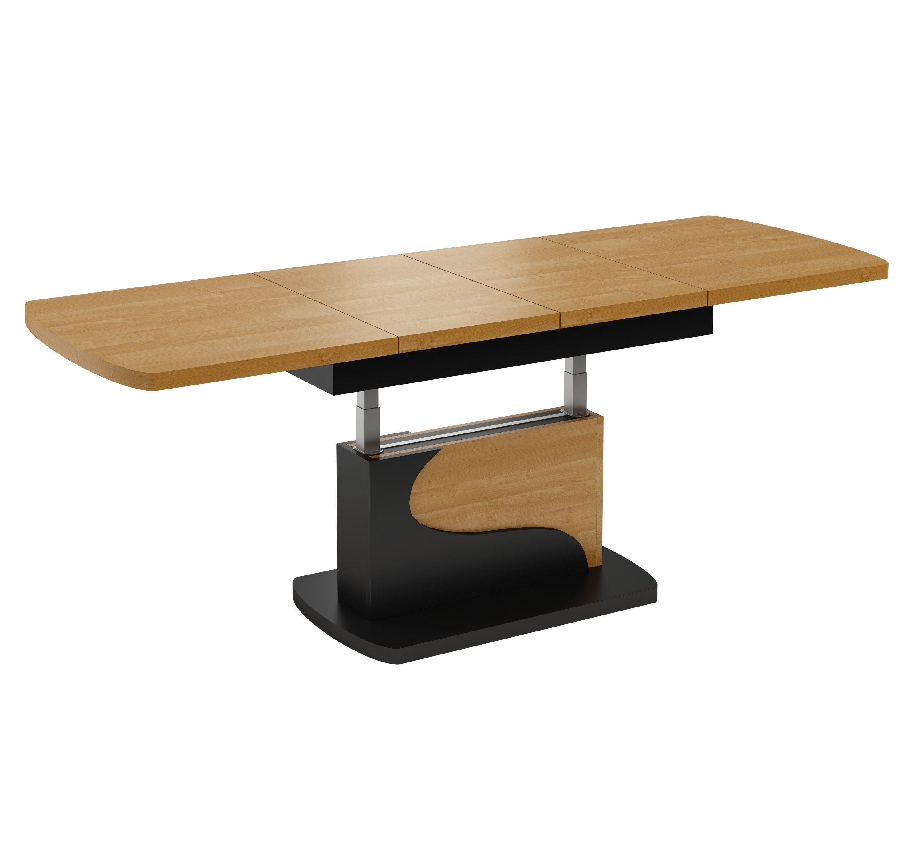 designimpex Couchtisch Design DA-111 höhenverstellbar ausziehbar 120/200 cm Esstisch Tisch, Funktionstisch, Wohnzimmertisch, Tisch, Esstisch, Sofatisch, Schublade