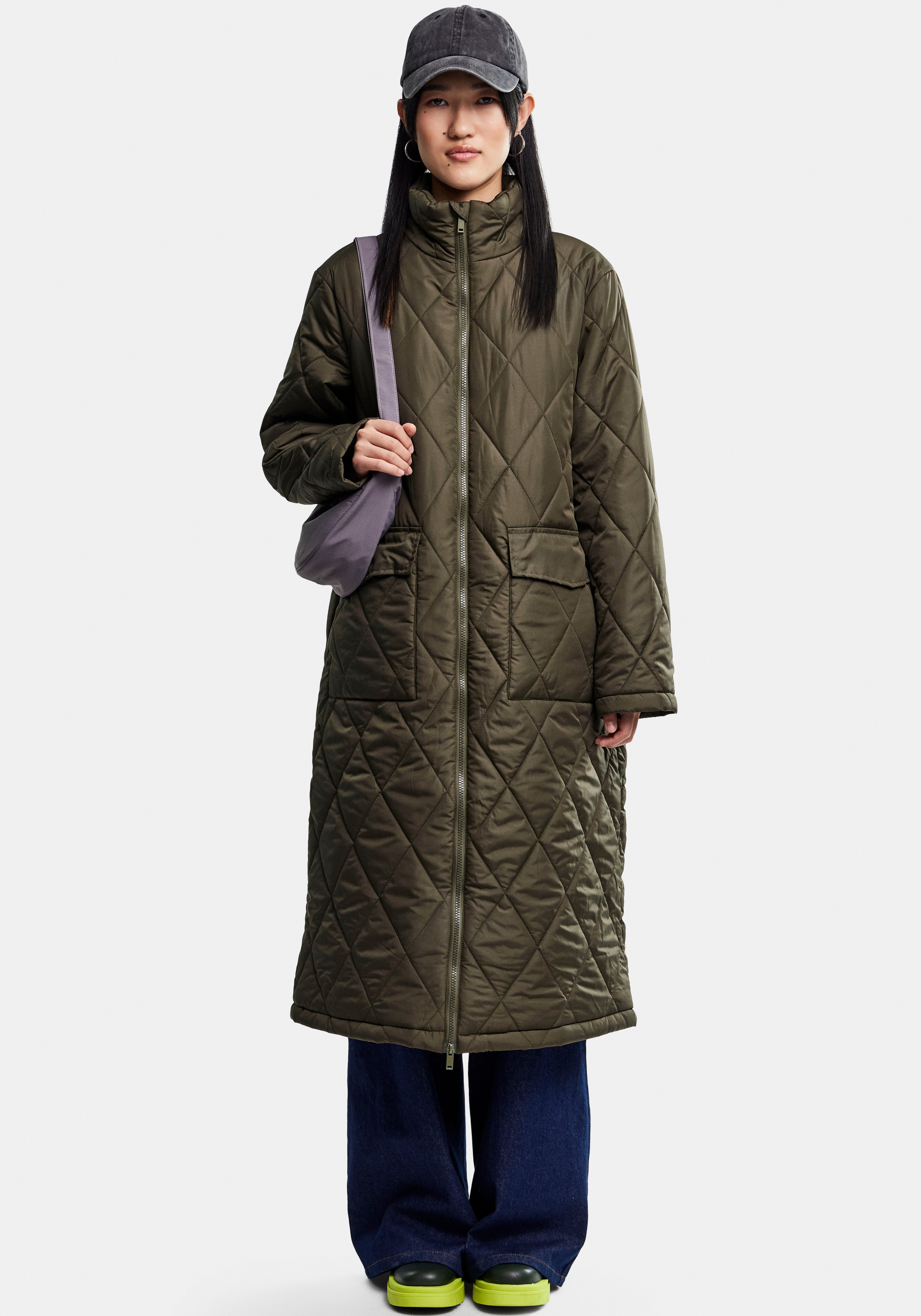 pieces Steppmantel PCMAILEY LONG QUILTED JACKET NOOS BC