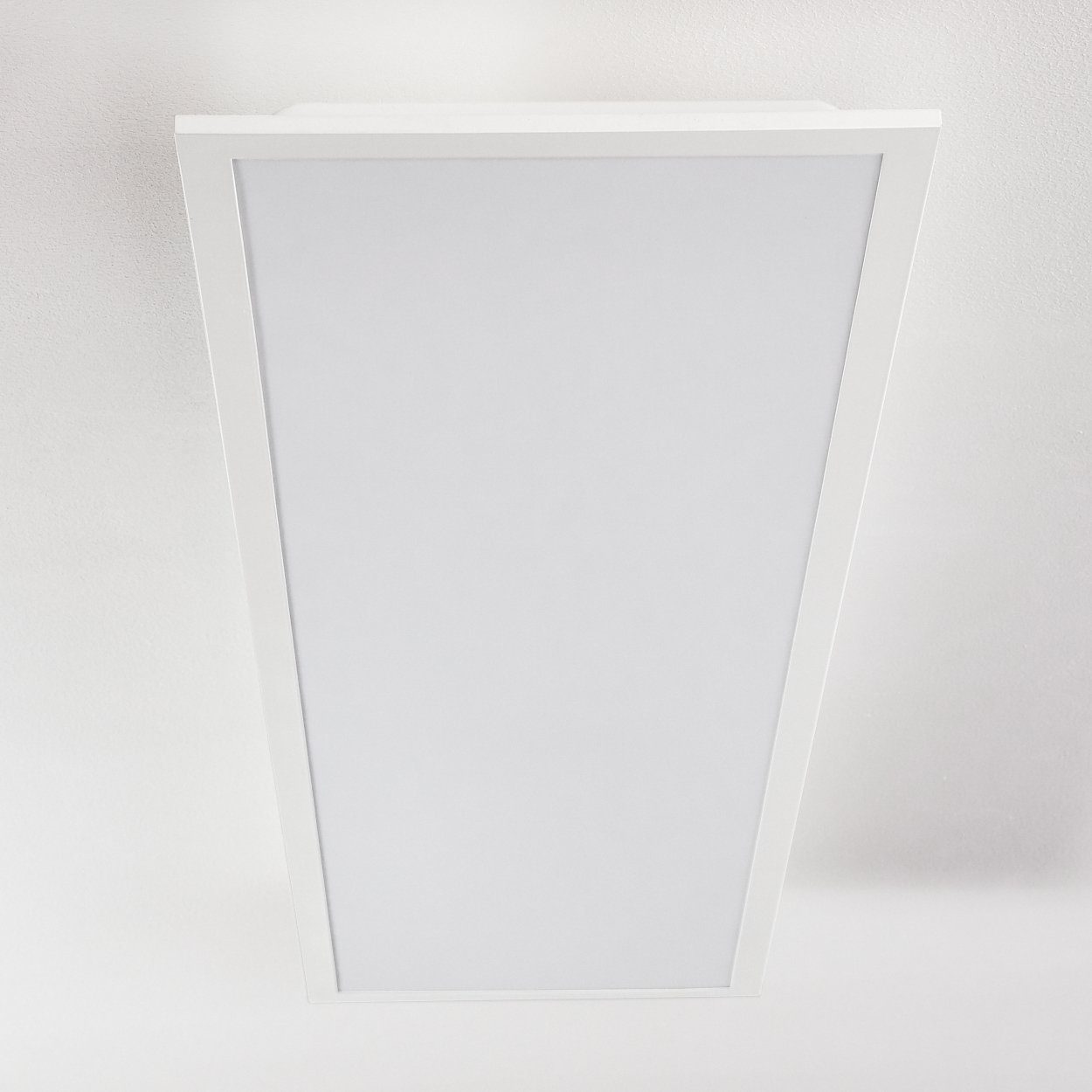 hofstein Panel aus »Posmon« Deckenpanel Kelvin, rechteckiges 4000 moderne Panel, 3000 Kunststoff Lumen, in Weiß, LED Deckenpanel