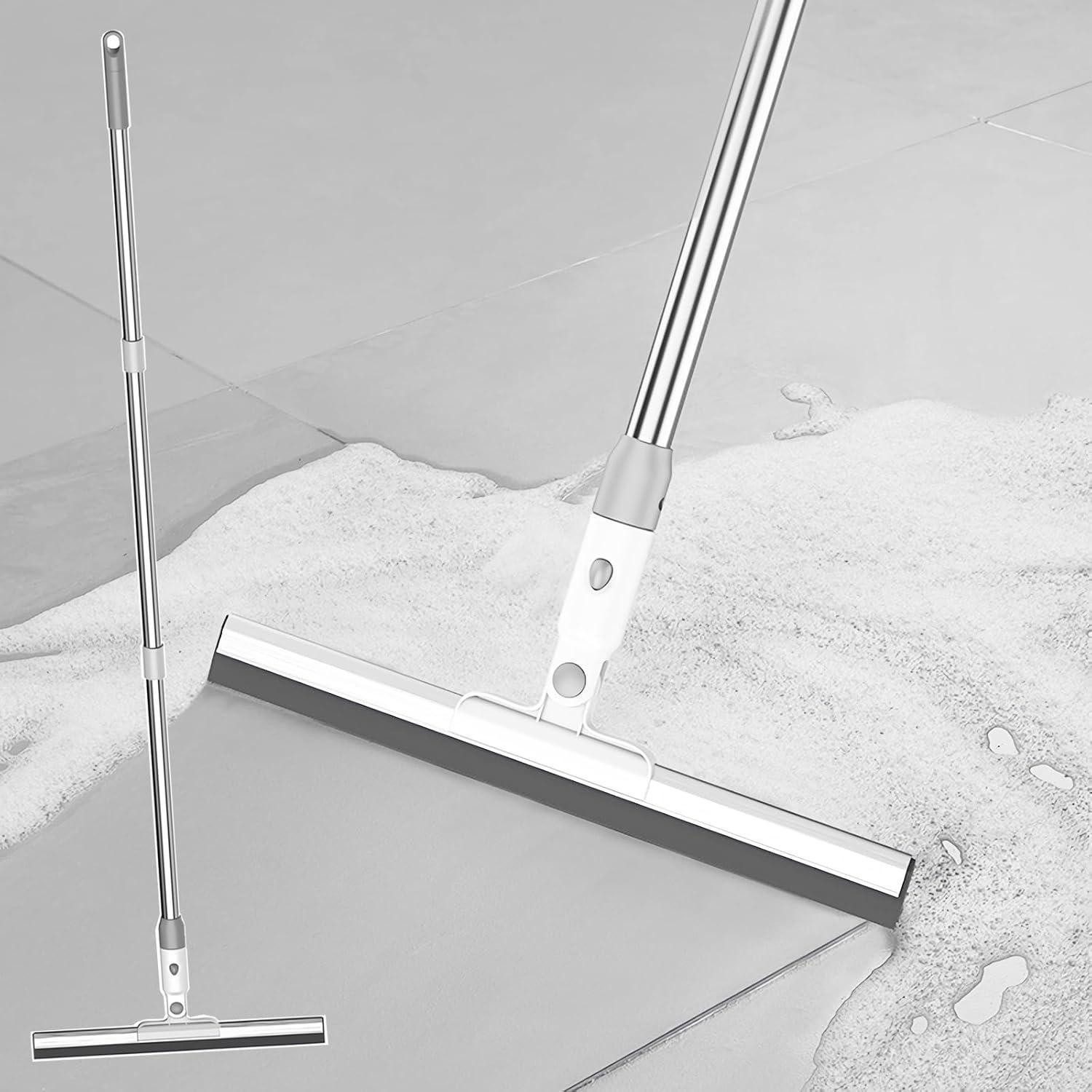 LuxusKollektion Wasserabzieher Wasserschieber Bodenabzieher Dusche Stiel 100% Silikon 36 cm