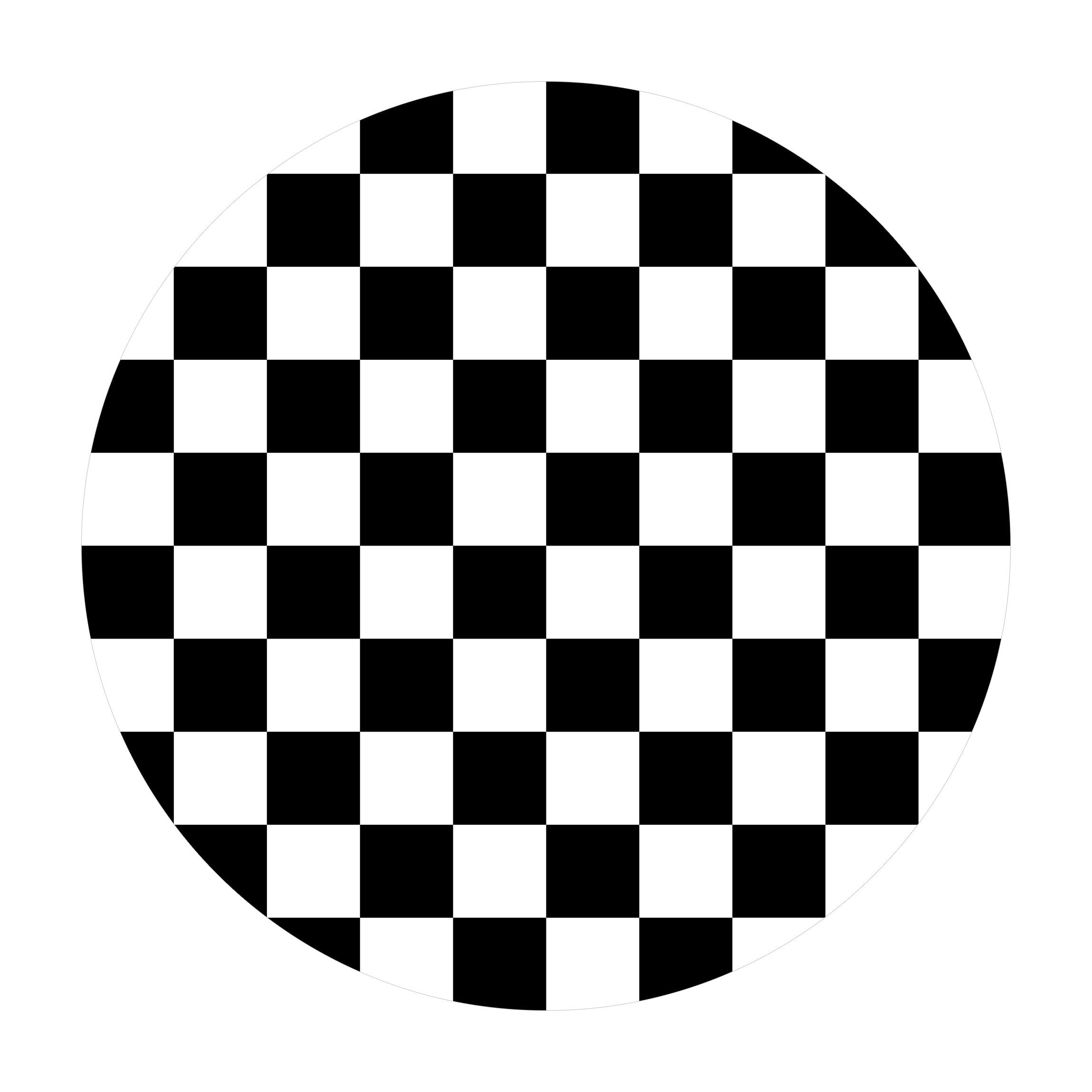 Bilderdepot24 Teppich Vinyl Wohnzimmer Schlafzimmer Flur Küche Muster modern, rund - schwarz weiß glatt, nass wischbar (Küche, Tierhaare) - Saugroboter & Bodenheizung geeignet