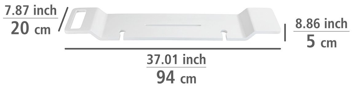 WENKO Badewannenbrücke »Matera«, BxTxH: 94x20x5 cm, Badewannenablage aus  Polyresin