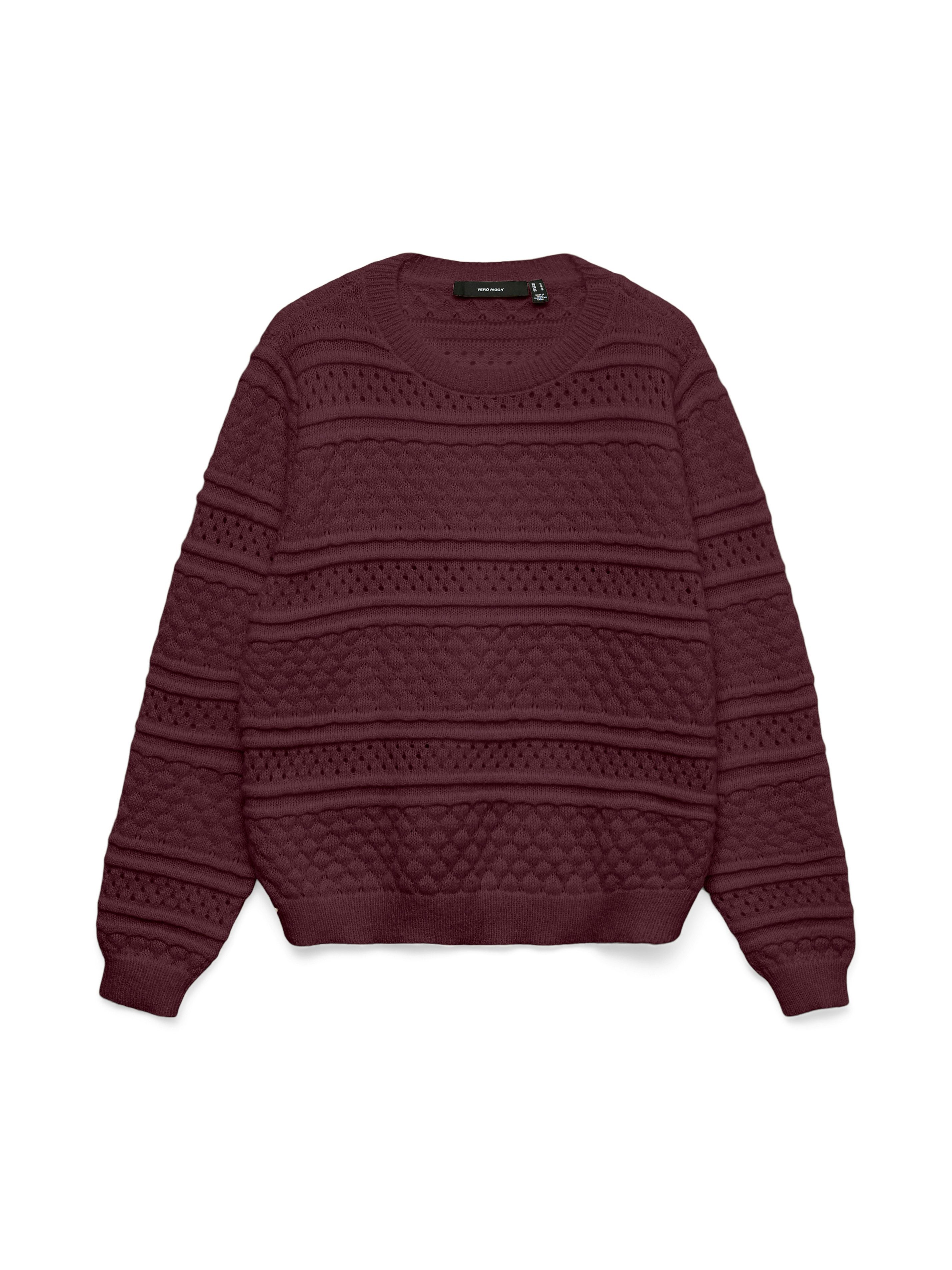 Vero Moda Strickpullover VMLEO LS O-NECK PULLOVER BF