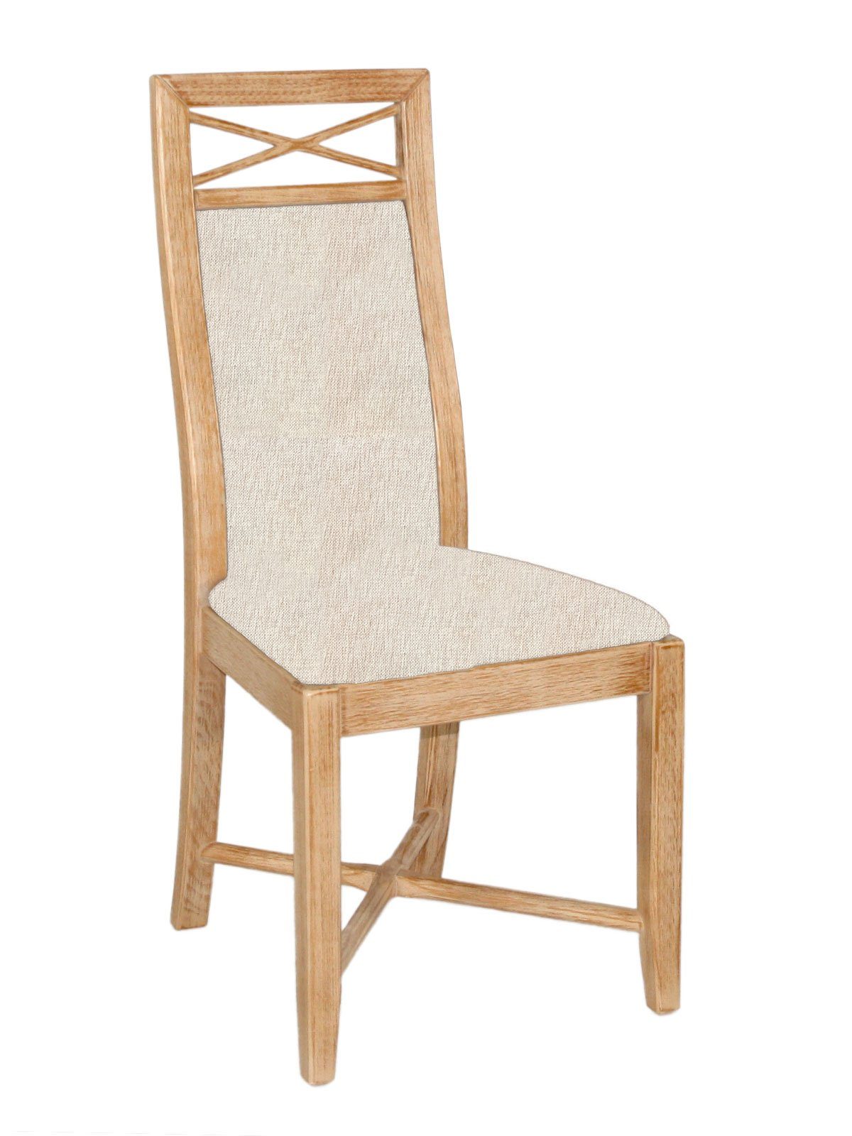 Esszimmerstuhl Esszimmer-Stuhl Sitz und Rücken gepolstert Pinie massiv