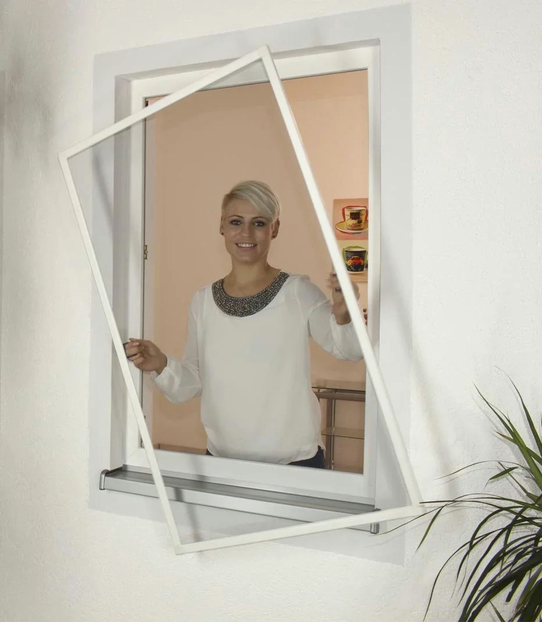 Westfalia Werkzeug Insektenschutz-Fensterrahmen Insektenschutz Fenster 100x100 cm