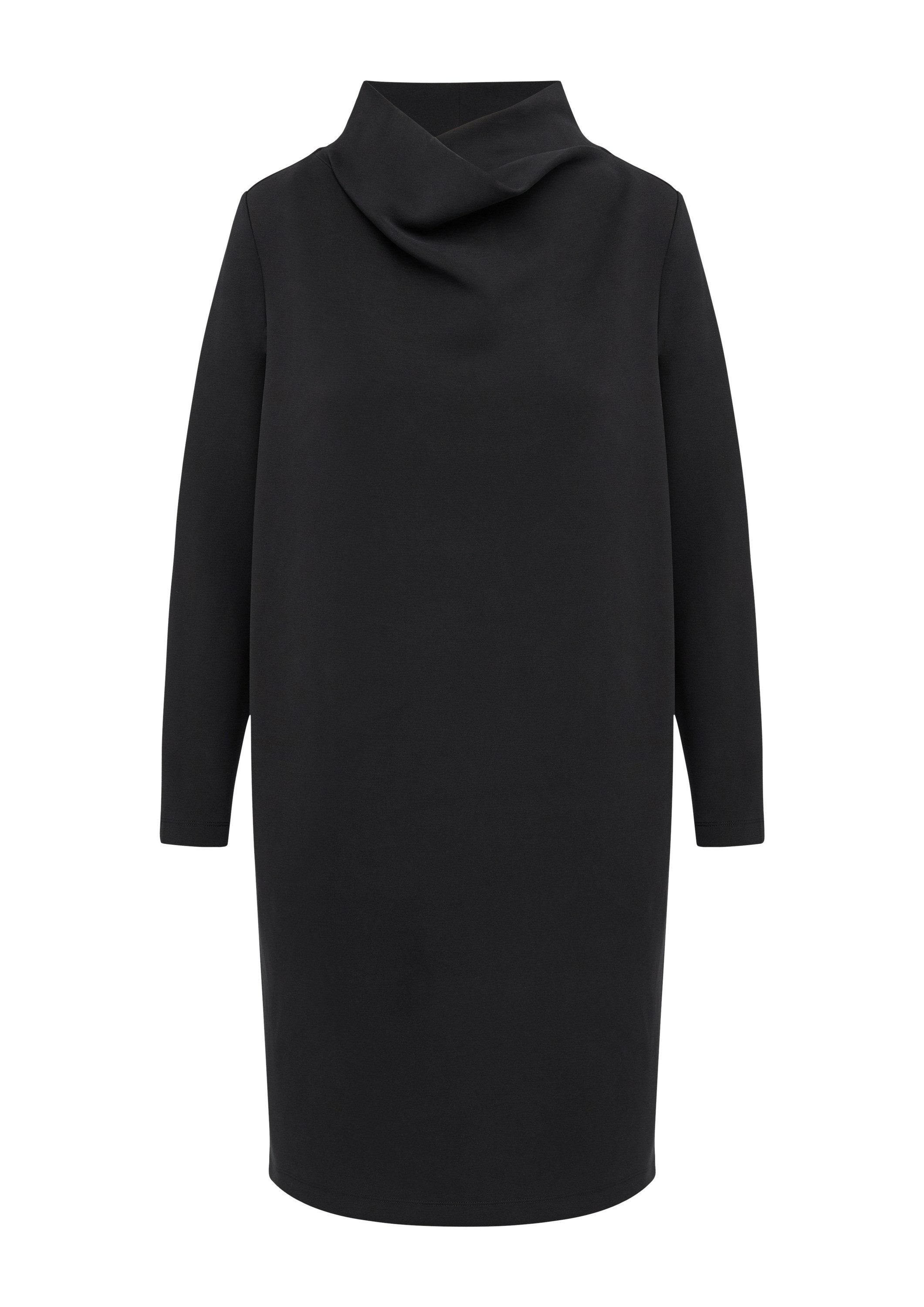 s.Oliver Minikleid Kleid Scuba-Kleid mit Wasserfallkragen und seitlichen Ei günstig online kaufen