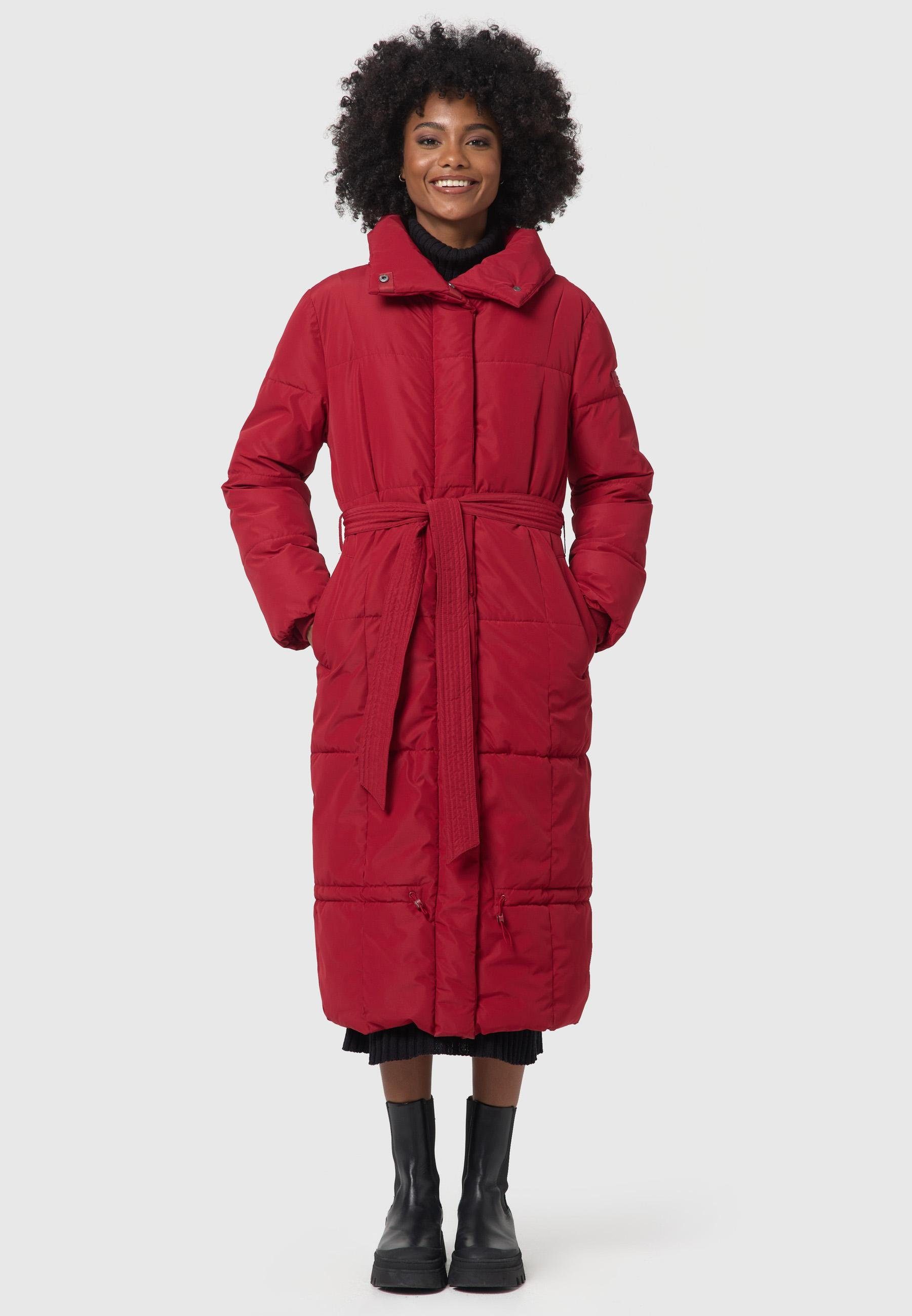 Navahoo Steppmantel Mirenaa Stylischer Damen Wintermantel mit Gürtel – Bild 5 von 5
