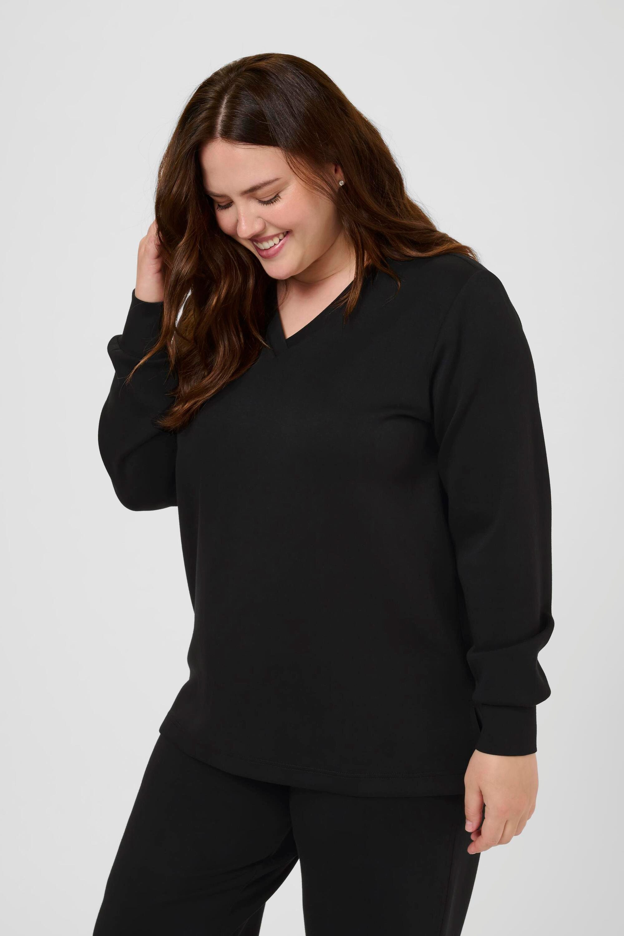 KAFFE Curve Fleecepullover Sweatshirt KCannita plus