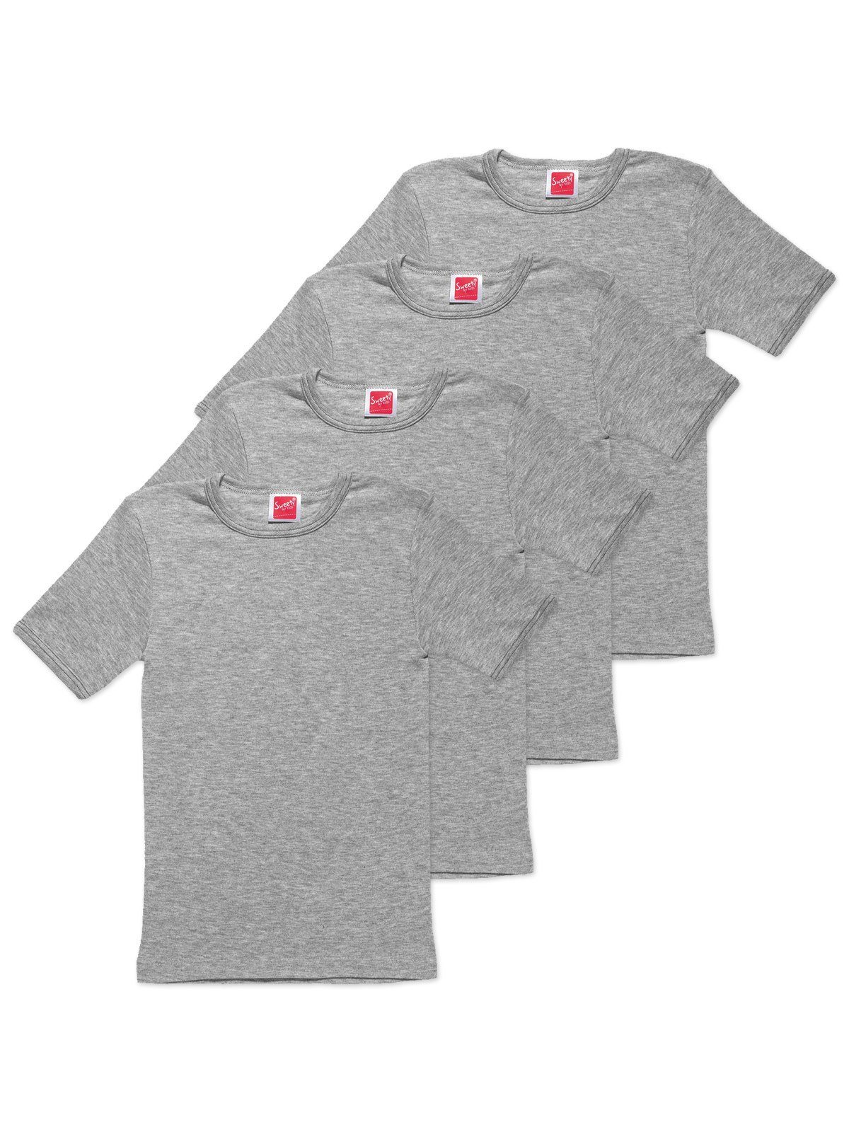 Markenqualität (Spar-Set, Shirt Kinder hohe Sweety Kids for Sparpack 4er Achselhemd Funktionswäsche 4-St)