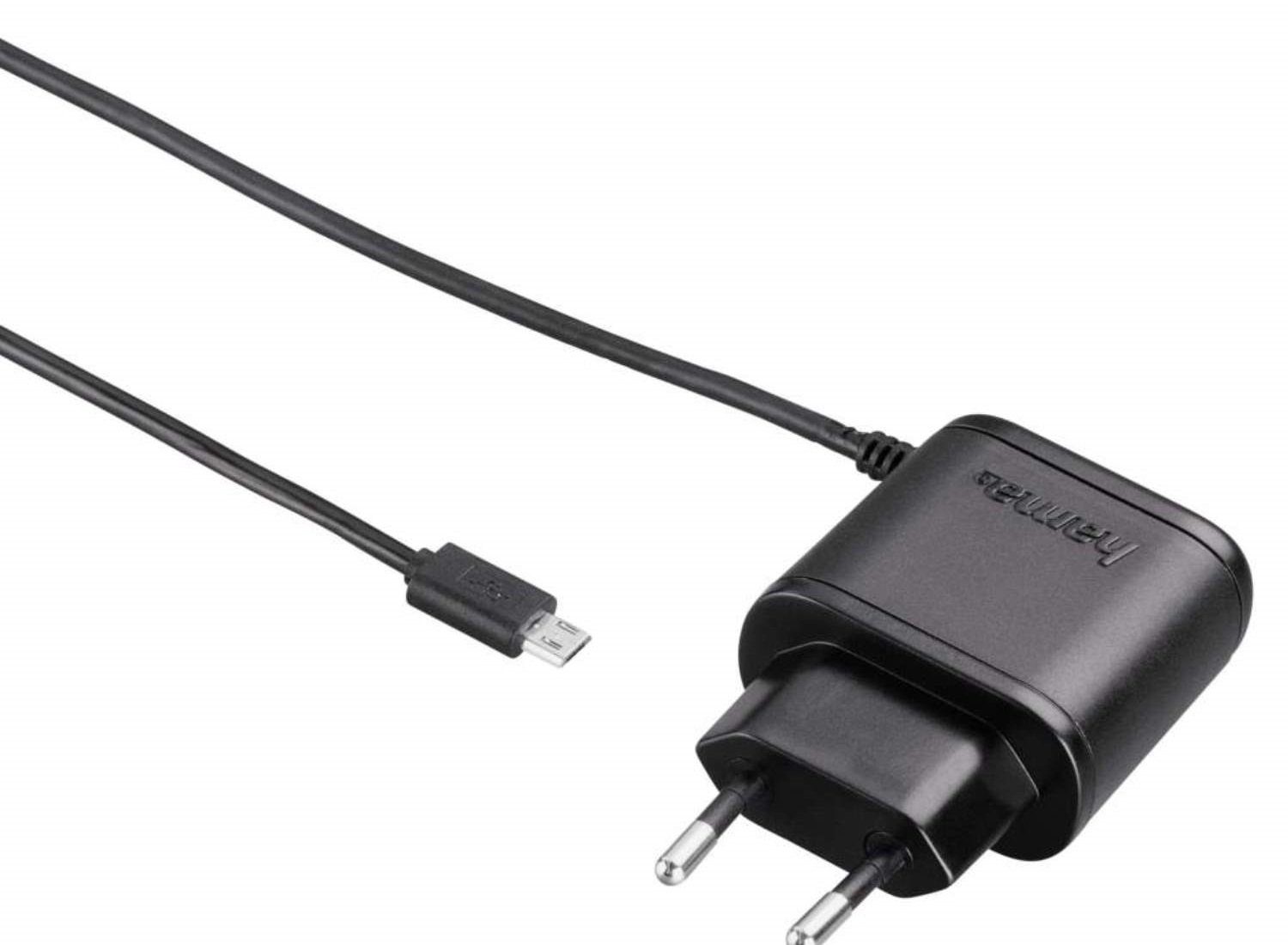 Hama »Schnell-Ladegerät Micro-USB 2,4A USB-Port« Smartphone-Ladegerät  (Lader Stecker-Netzteil Adapter)