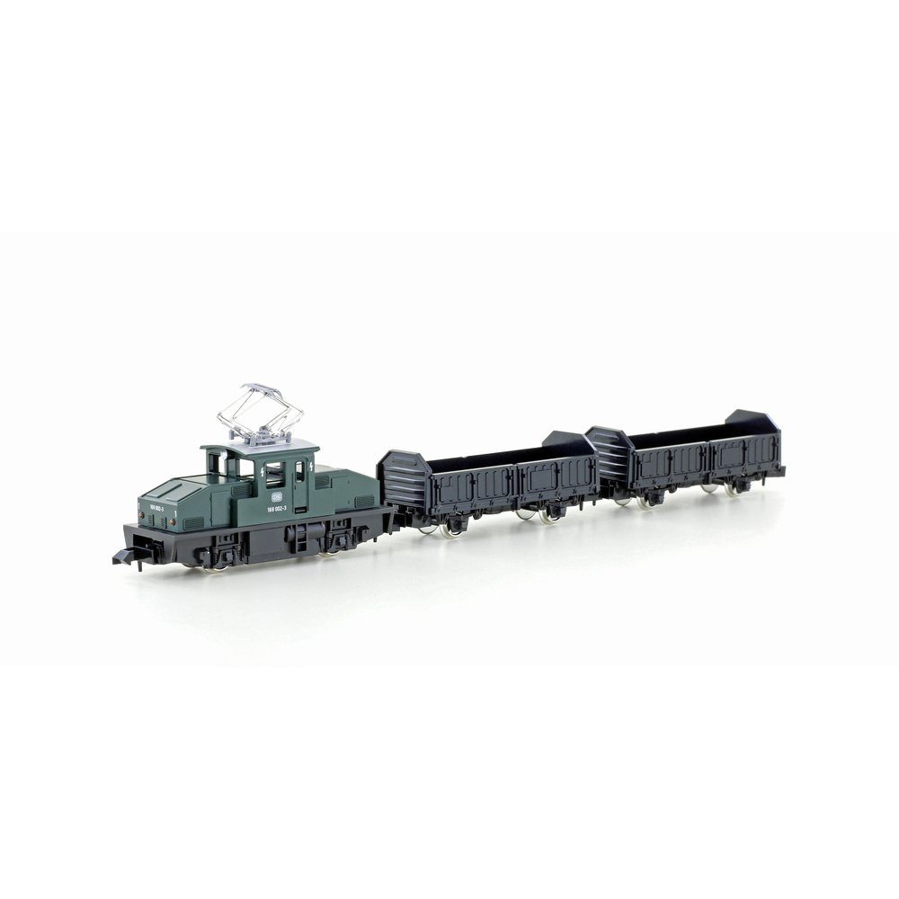 KATO Modelleisenbahn Startpaket KATO by Lemke K105006 N Güterzug-Set E-Lok BR 169 mit 2 Güterwagen DB