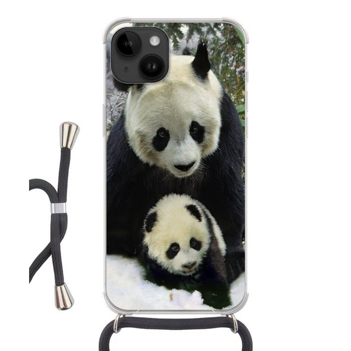MuchoWow Handyhülle Panda - Jungtier - Schnee Handyhülle Telefonhülle Apple iPhone 14