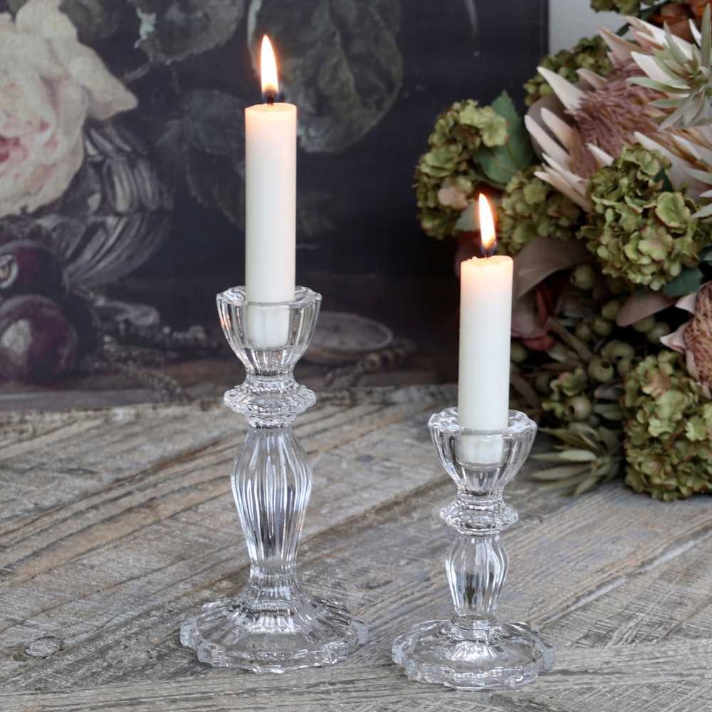 Chic Antique Kerzenhalter Chic Antique Kerzenhalter mit Spitzenkante Glas 1 günstig online kaufen