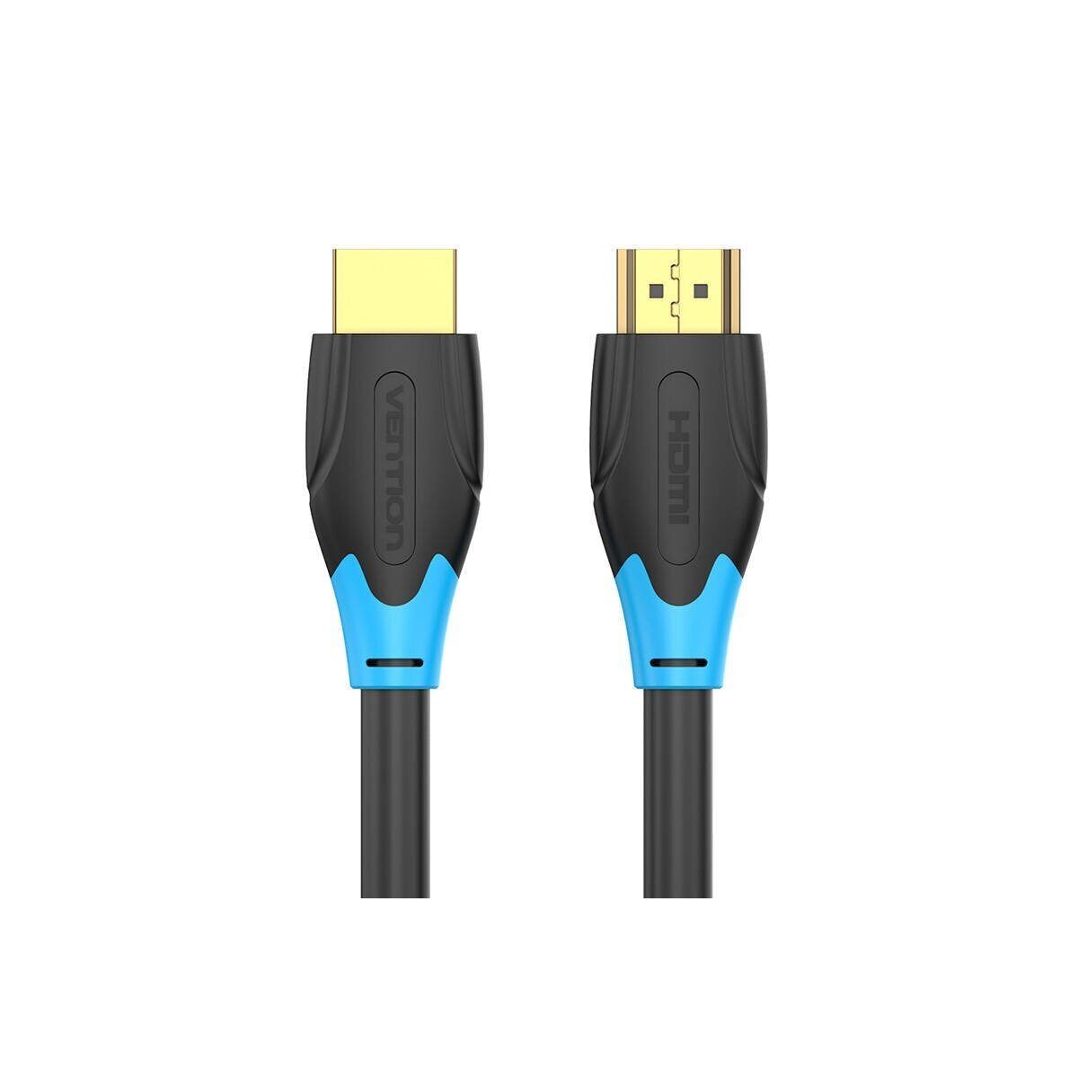 VENTION Kabel HDMI 2.0 - 4K 60Hz, PVC, Aluminium 2m HDMI-Kabel (schwarz) HDMI-Kabel