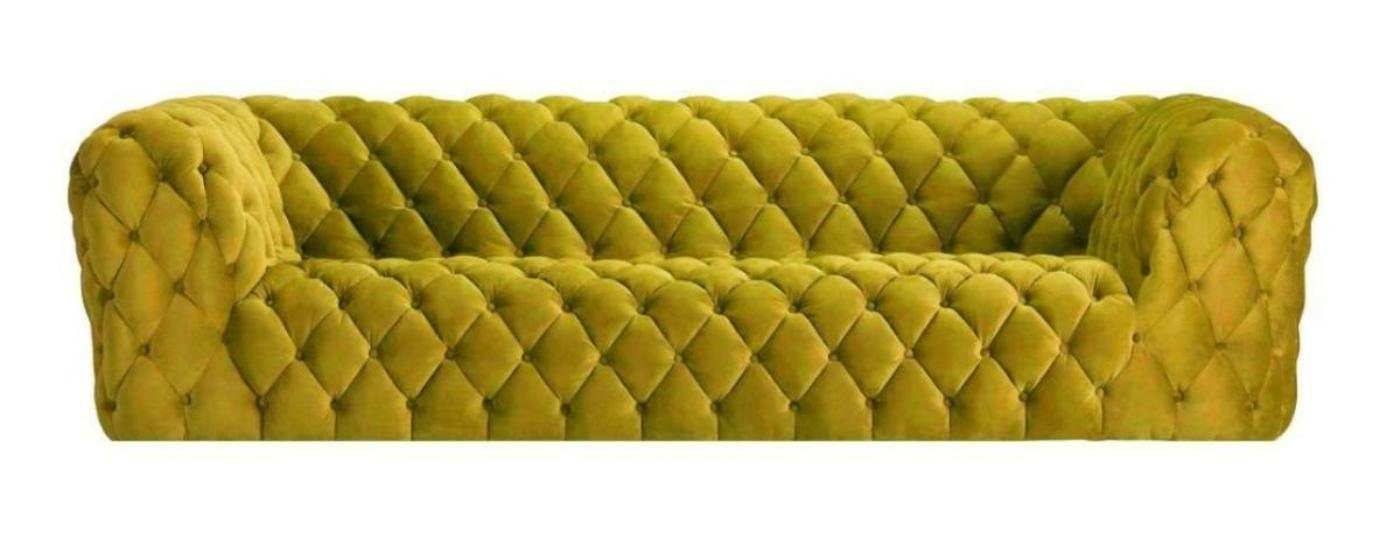 JVmoebel Sofa, Pinke xxl big couch chesterfield sofa polster stoff couchen Gelb