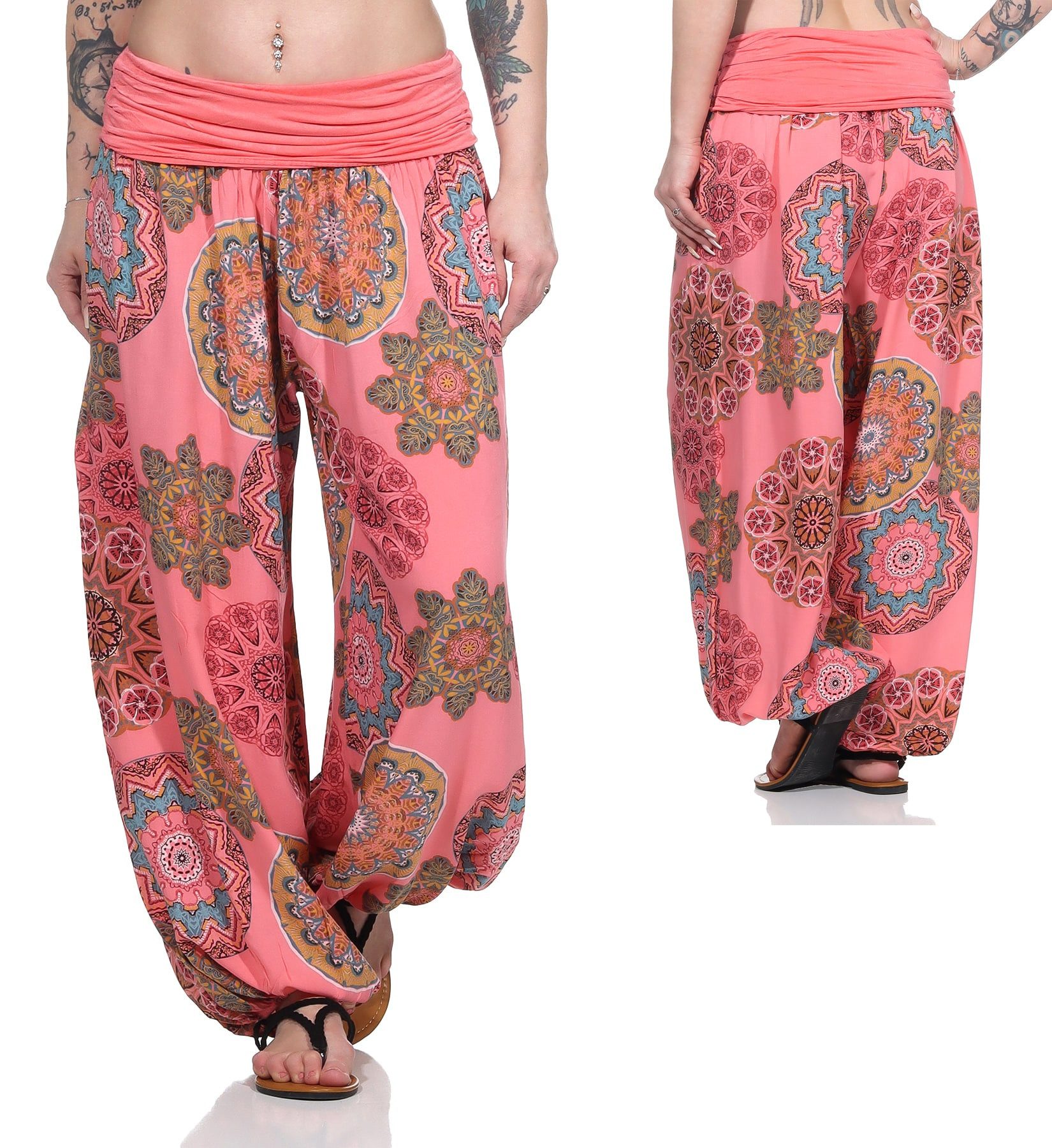 OriginalYou Haremshose Pumphose für Damen weite und luftige Sommerhose mit elastischem Bund, hautfreundlich, luftig und leicht
