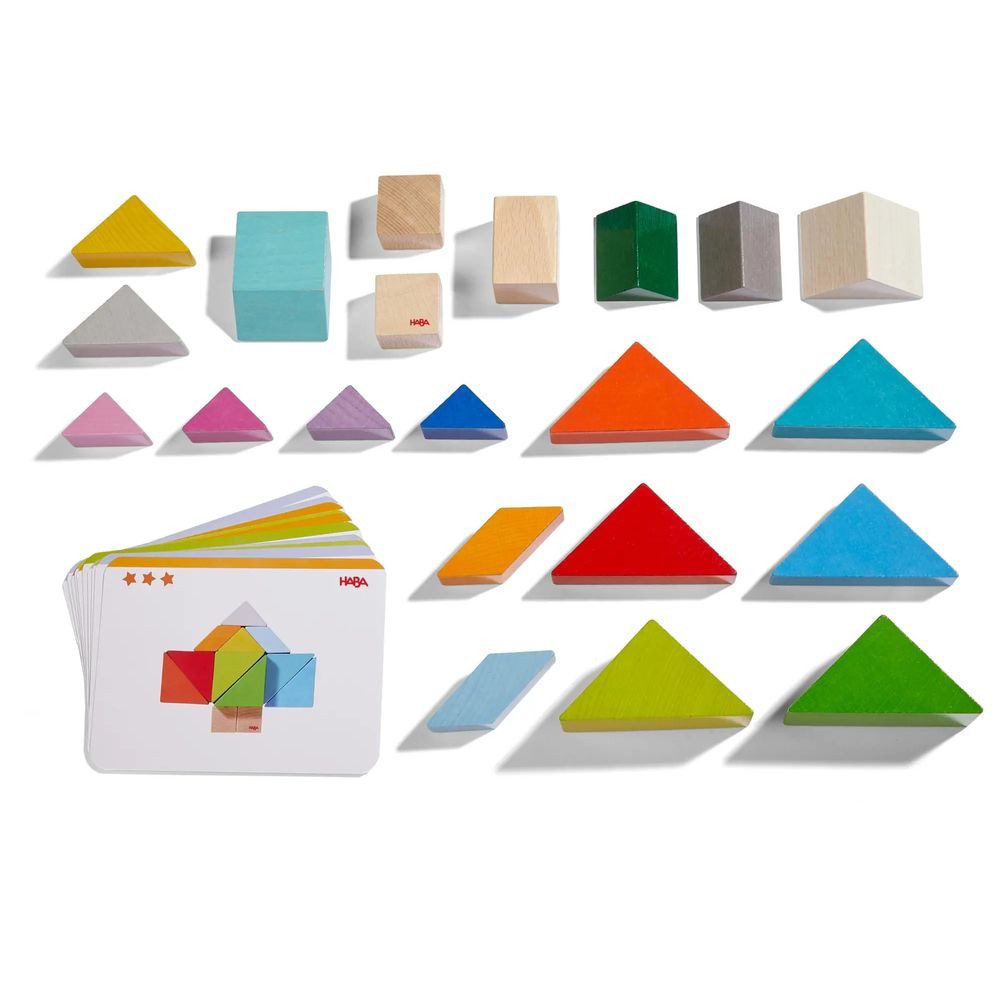 Spiel 3D-Legespiel Tangram-Würfel