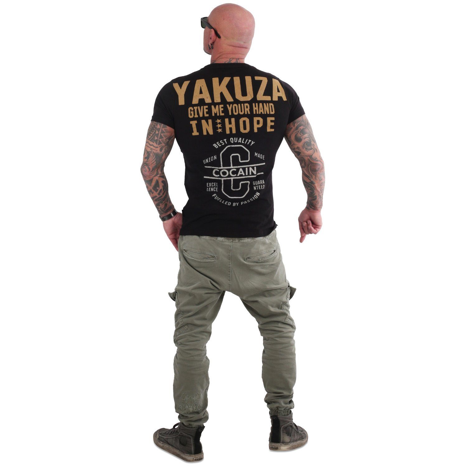 schwarz YAKUZA Hope T-Shirt