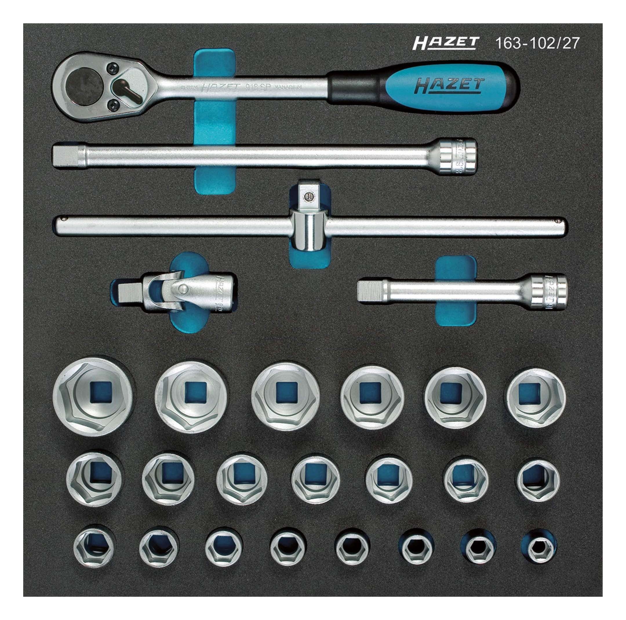HAZET Steckschlüssel (26 St), Werkzeugmodul 163-102/27