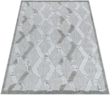 Teppich BAHAMA 5158,AYYILDIZ TEPPICHE,BAHA, Ayyildiz Teppiche, rechteckig, Höhe: 8 mm, Flachflor mit Hoch-Tief-Struktur, In-und Outdoor geeignet