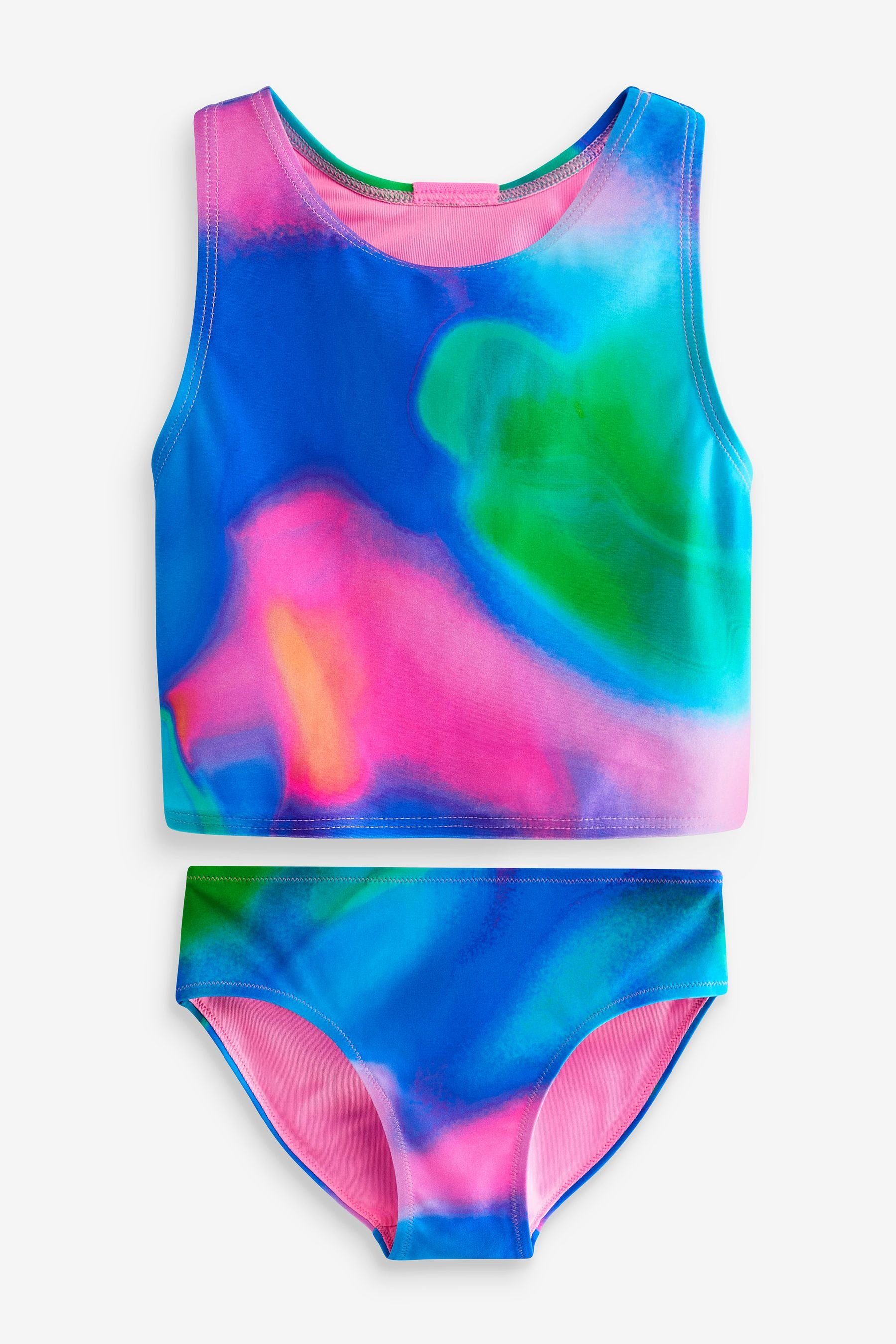 (2-St) Bustier-Bikini Sport-Bikini Next Blue/Pink