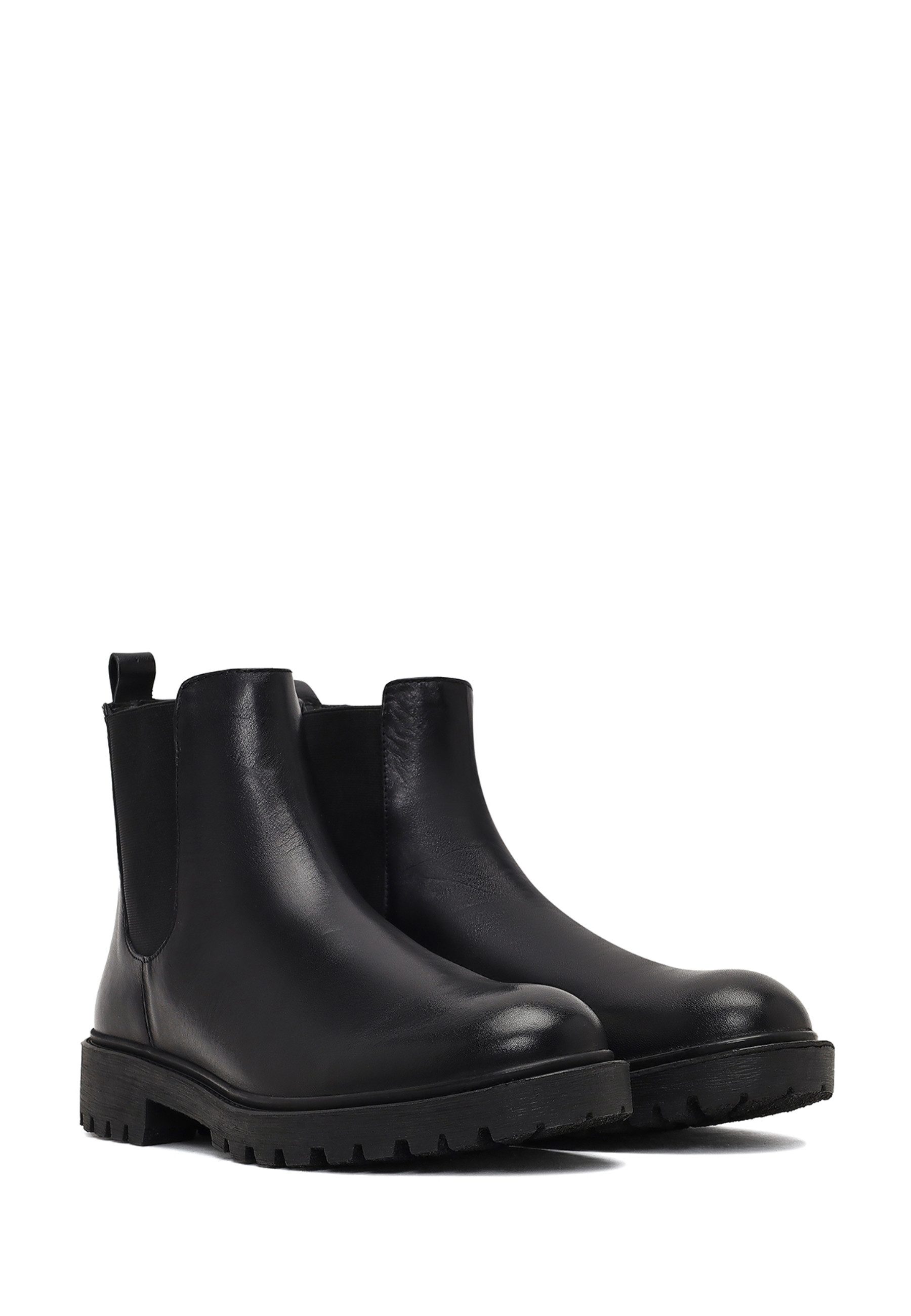 Derimod Chelsea-Stiefel aus Leder Chelseaboots Textilfutter, Gummisohle
