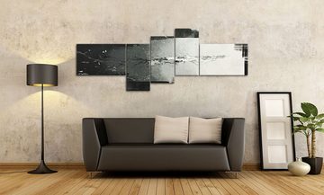 WandbilderXXL XXL-Wandbild Frozen Wave 210 x 80 cm, Abstraktes Gemälde, handgemaltes Unikat