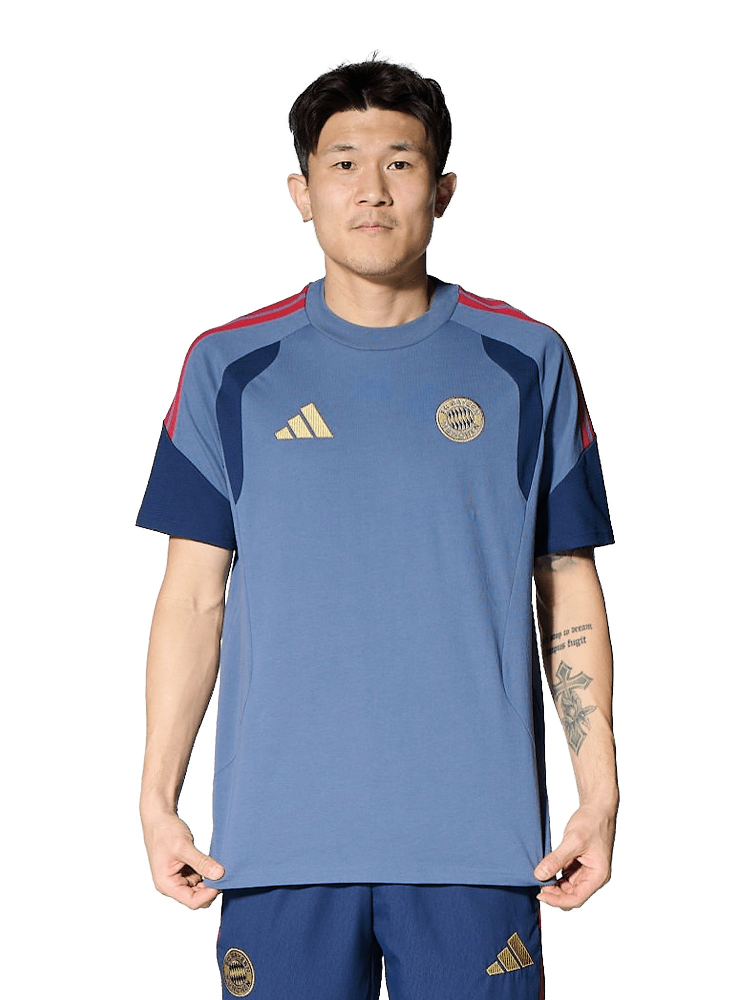 adidas Performance T-Shirt FC Bayern München, T-Shirt Teamline, Herren, Blau