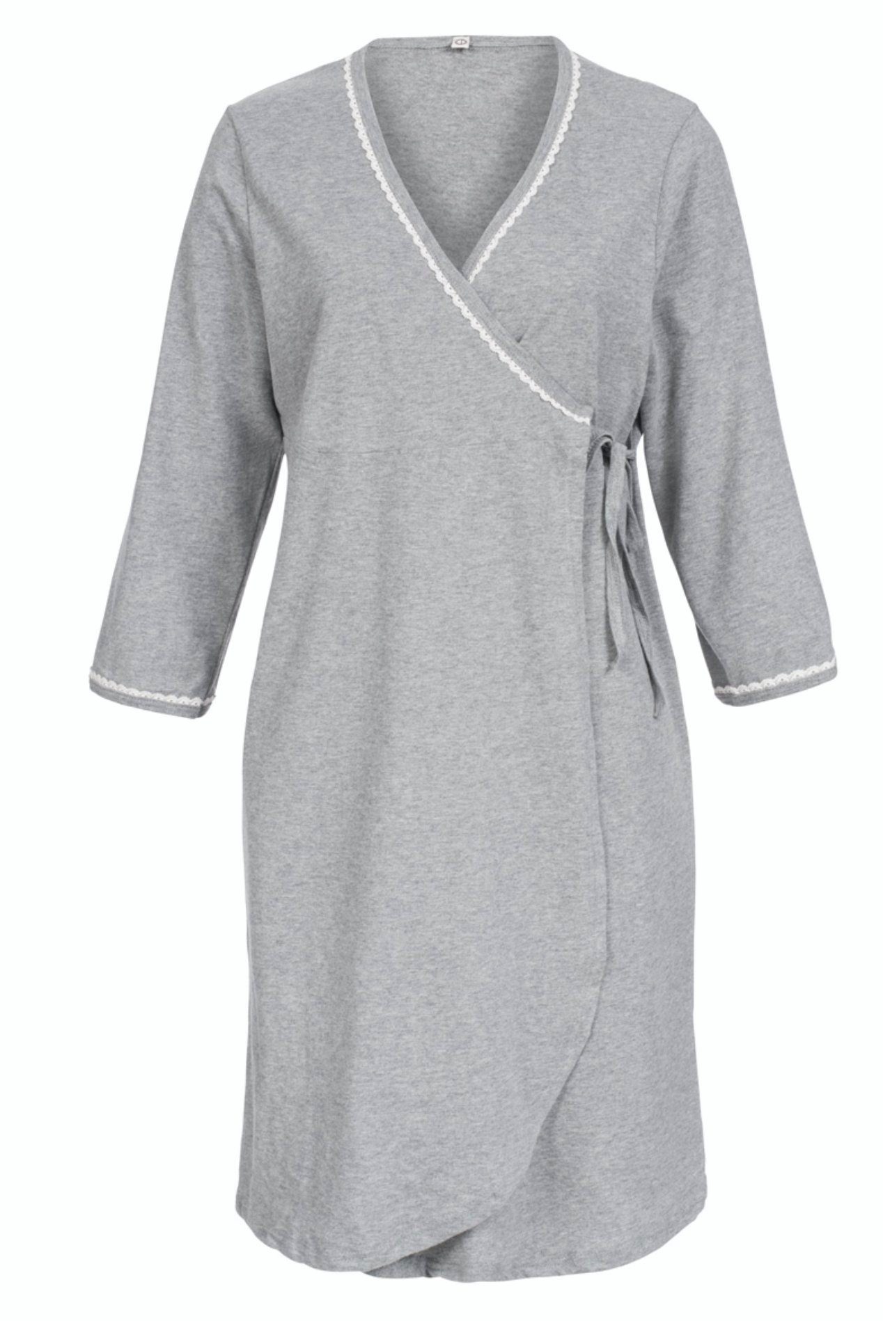 petit amour Umstandstunika GISELE Geburtshemd Stillnachthemd Umstandsmode Wickeljacke Design made in Hamburg, stylish und bequem mitwachsend