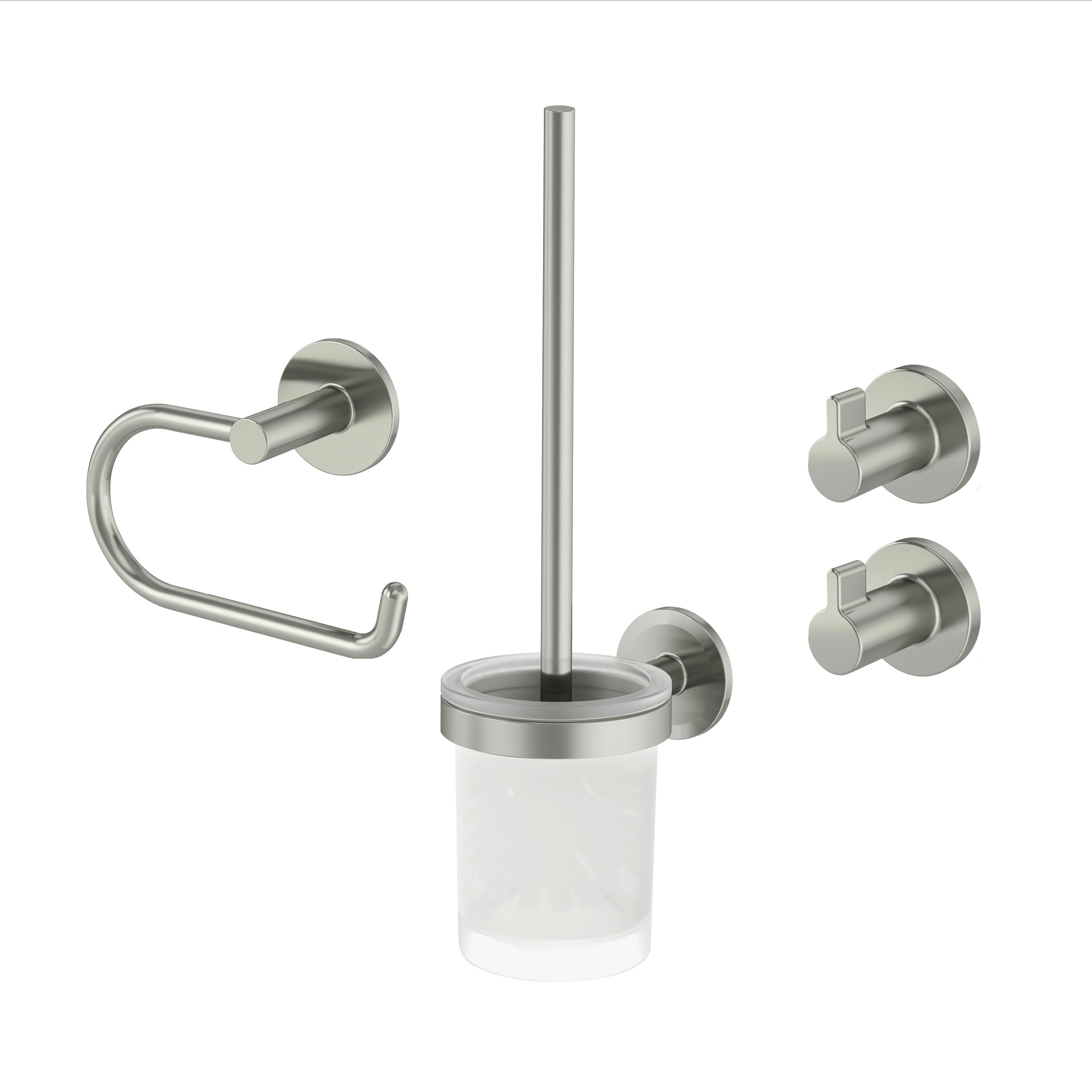 Lenz Badaccessoire-Set HYGGE, 4-teilig, Set mit runden Handtuchhaken