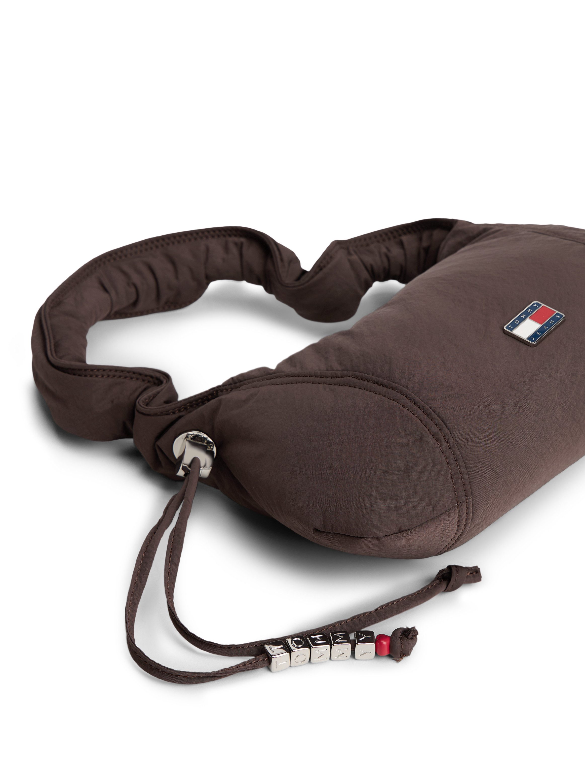 Tommy Jeans Schultertasche TJW CASUAL SHOULDER BAG, Damen Tragetasche, Minibag, mit Zierperlen und Schmuckelementen