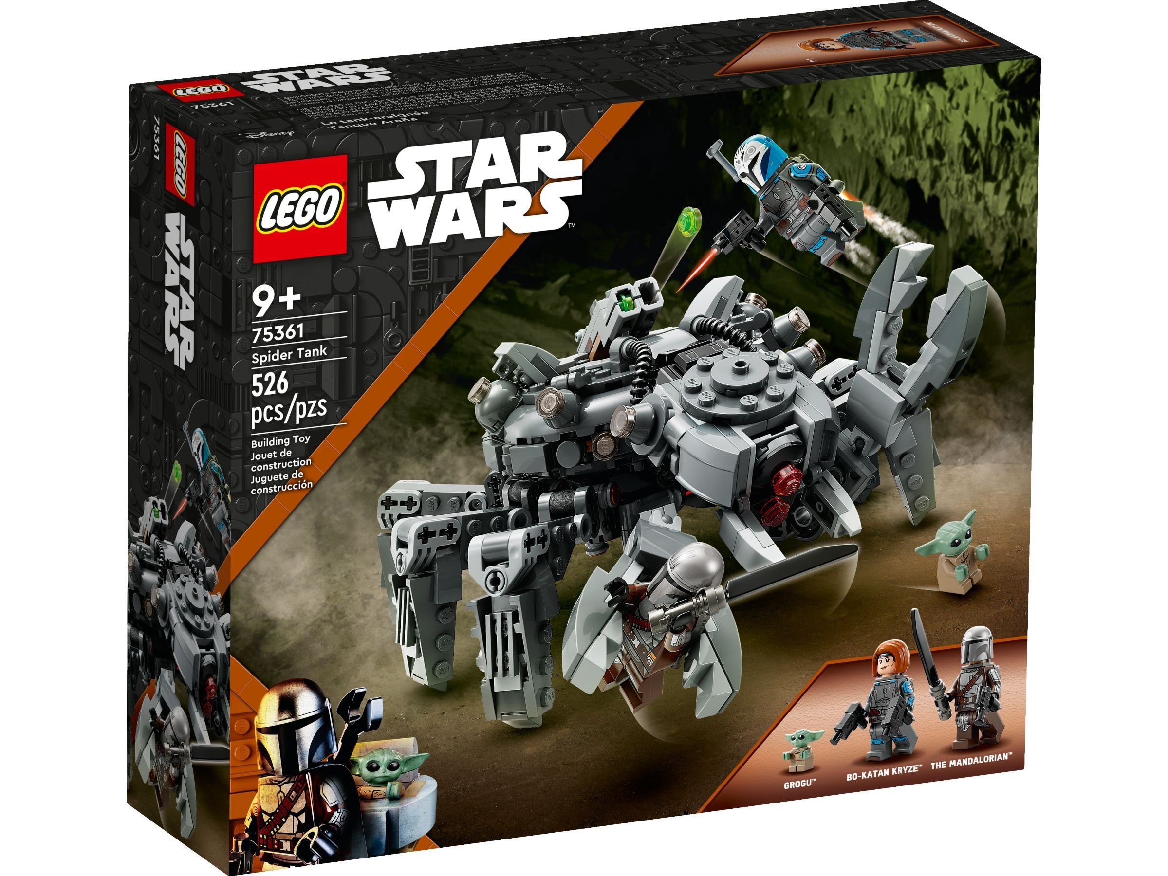 LEGO® Star Wars™ 75361 Spinnenpanzer Konstruktionsspielsteine, (Set, 526 Teile)