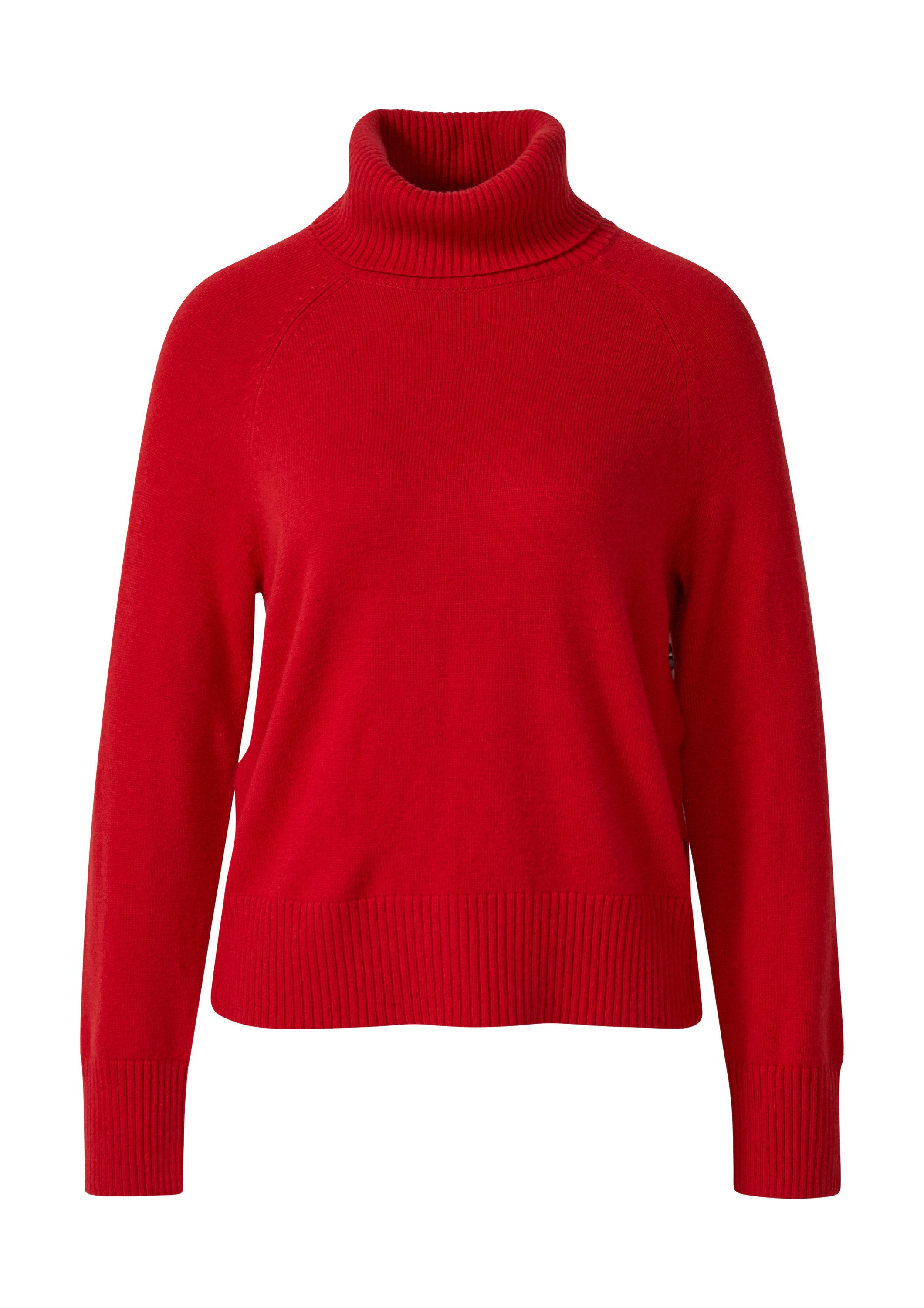 s.Oliver Longpullover Strickpullover Rollkragenpullover mit seitlichem Knop günstig online kaufen