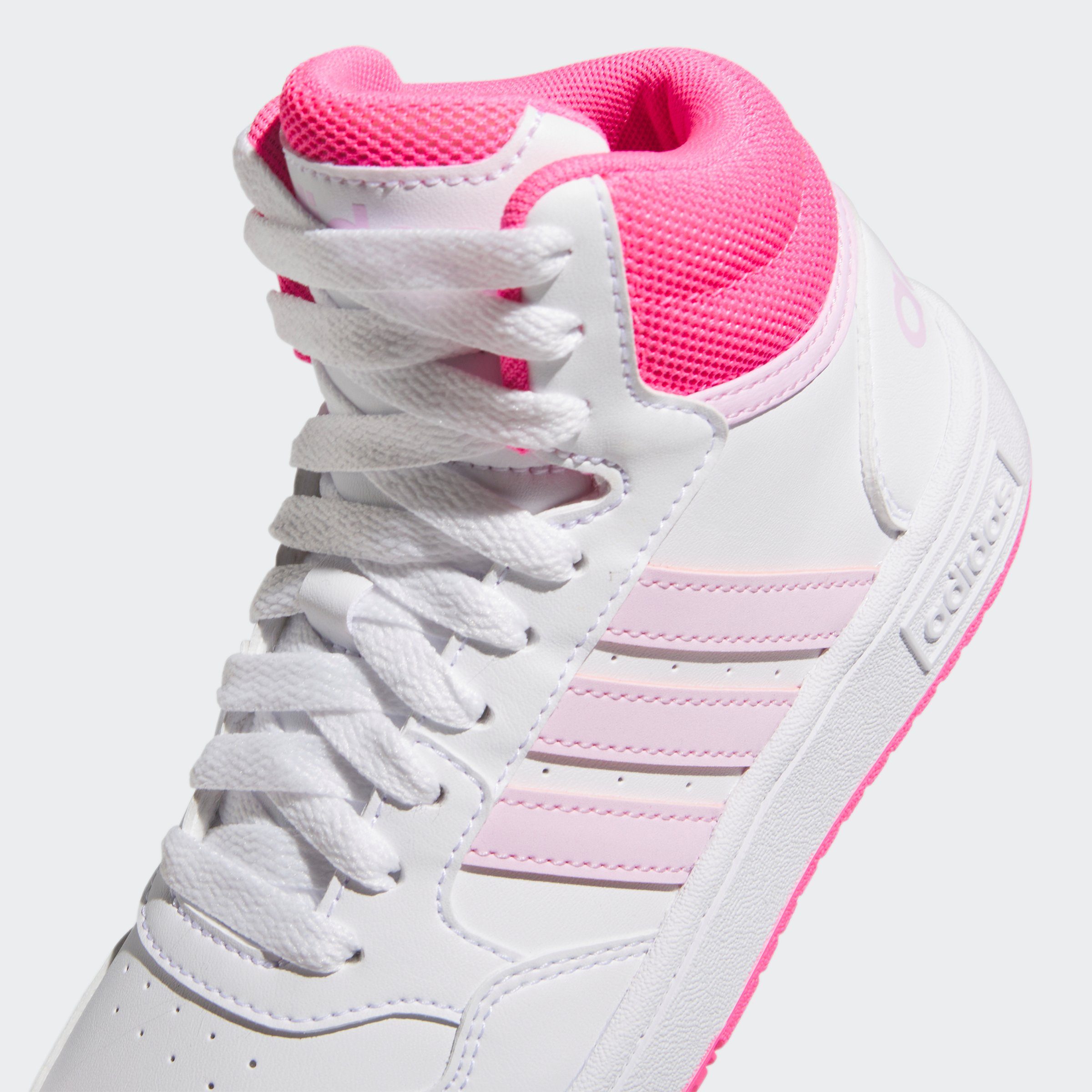 adidas Sportswear HOOPS MID weiß-rosa Sneaker