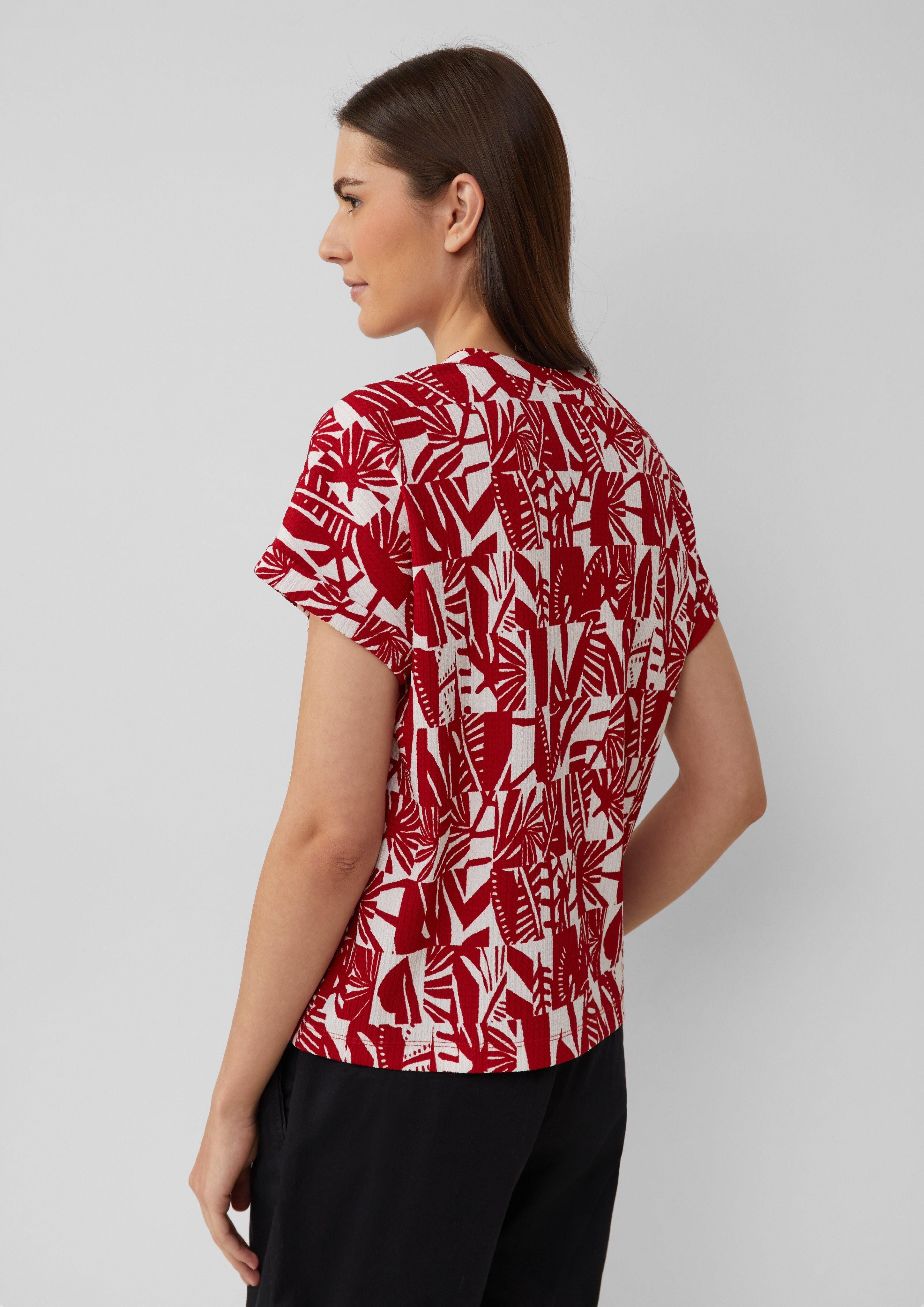 s.Oliver Shirttop Strukturiertes T-Shirt im Relaxed günstig online kaufen