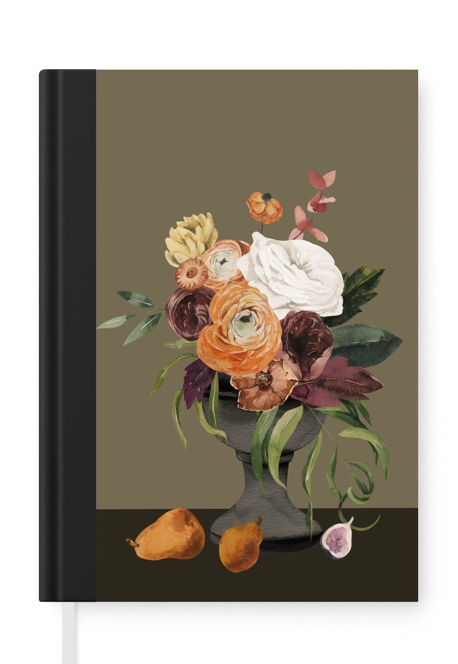 A5, Blumen Aquarell Stilleben, - Haushaltsbuch Notizheft, MuchoWow Journal, Notizbuch - Merkzettel, Tagebuch, 98 Seiten,