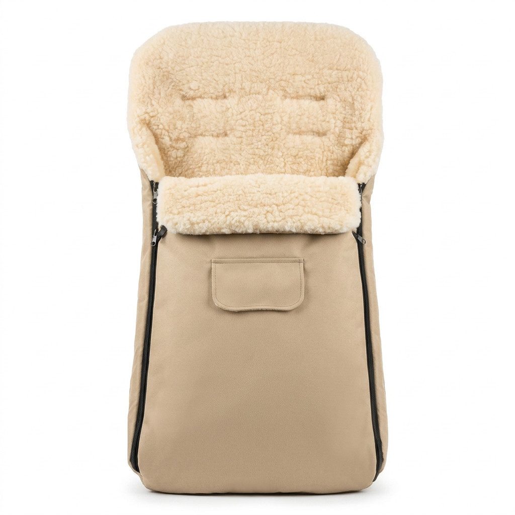 Baby-Joy Fußsack KAI XXL 120 cm Fußsack Lammwolle Winterfußsack Übergroß Lang