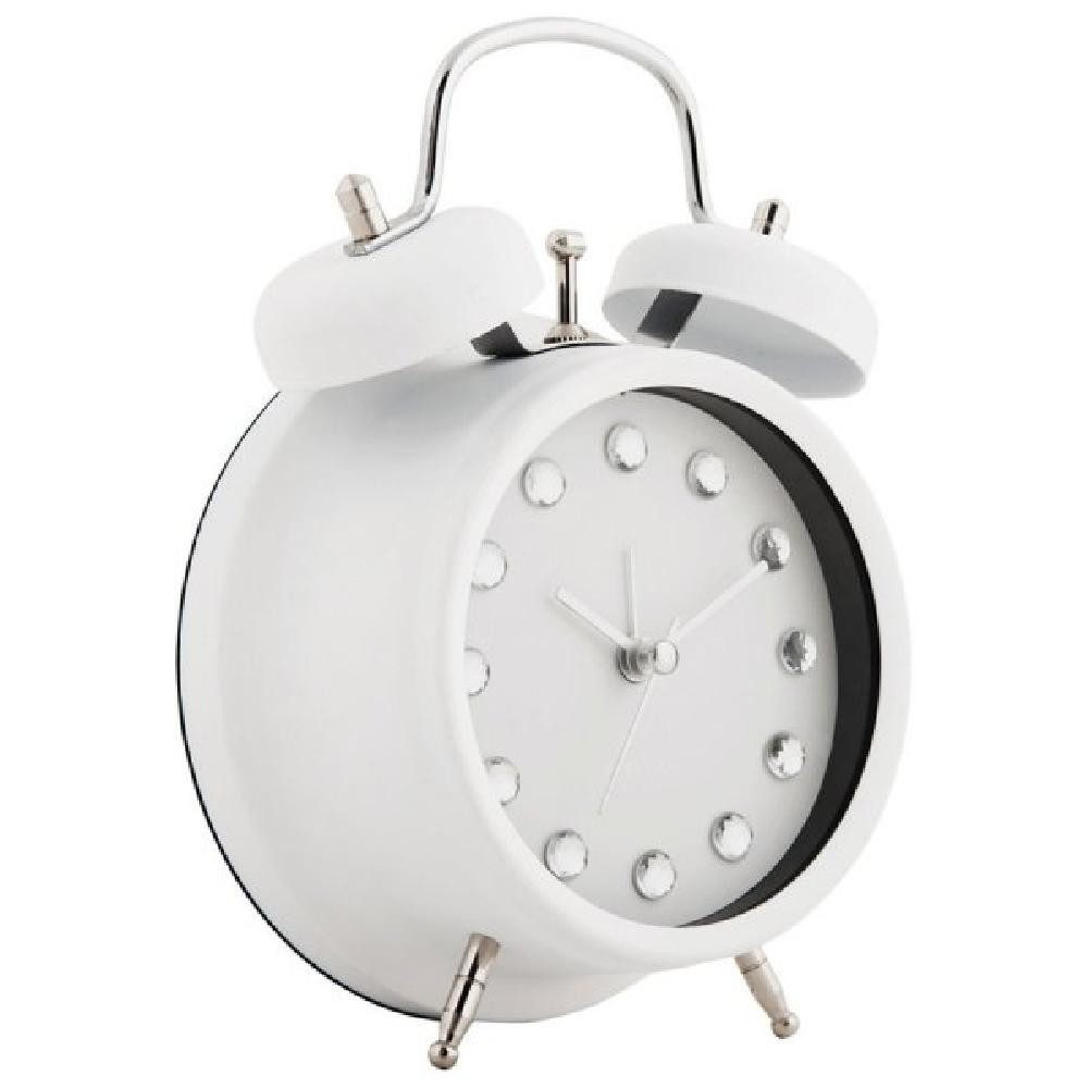 Karlsson Wecker Wecker Glam Diamonds Alarm Clock Weiß