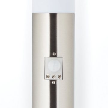 Lightbox Außen-Stehlampe, Bewegungsmelder, ohne Leuchtmittel, Außen Stehlampe, Bewegungsmelder, 80 cm Höhe, Ø 7,5 cm, E27, max. 40 W