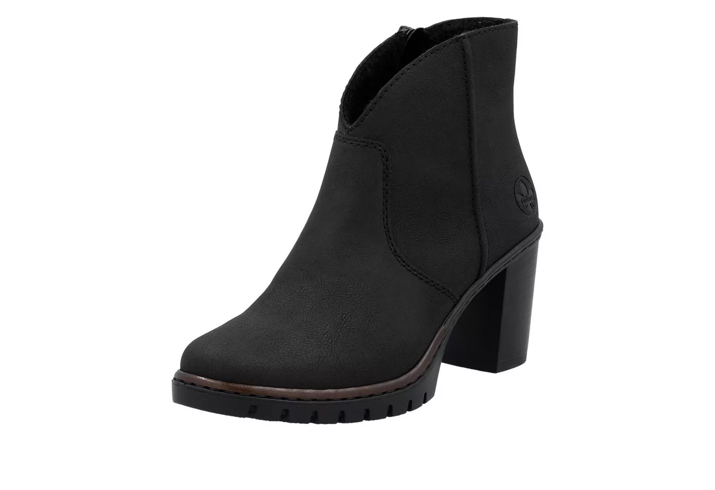 Rieker Ankleboots Stiefelette, Plateauboots, Blockabsatz, in eleganter Optik